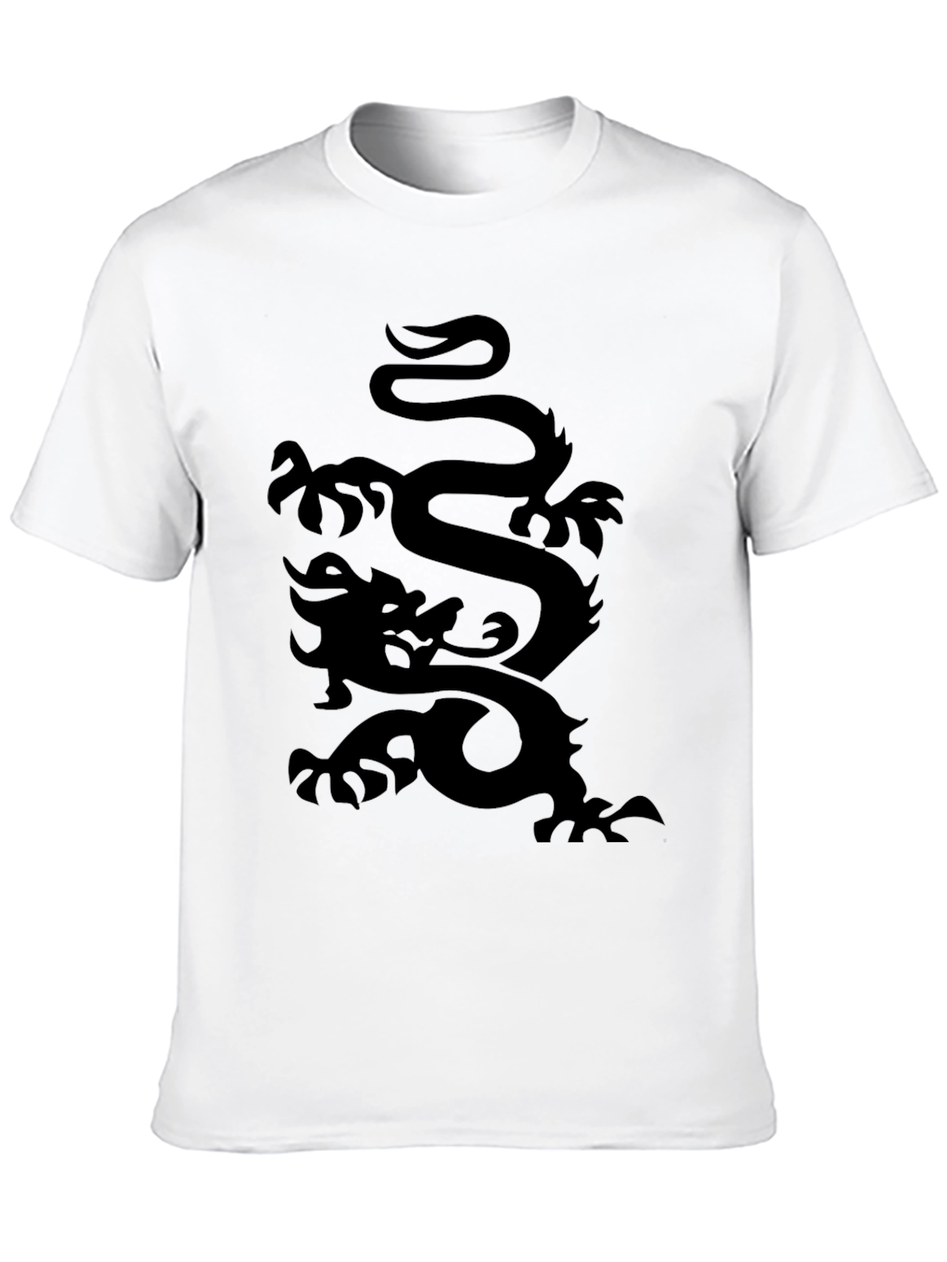 Black Dragon Graphic T-Shirt - Mens Casual Wear