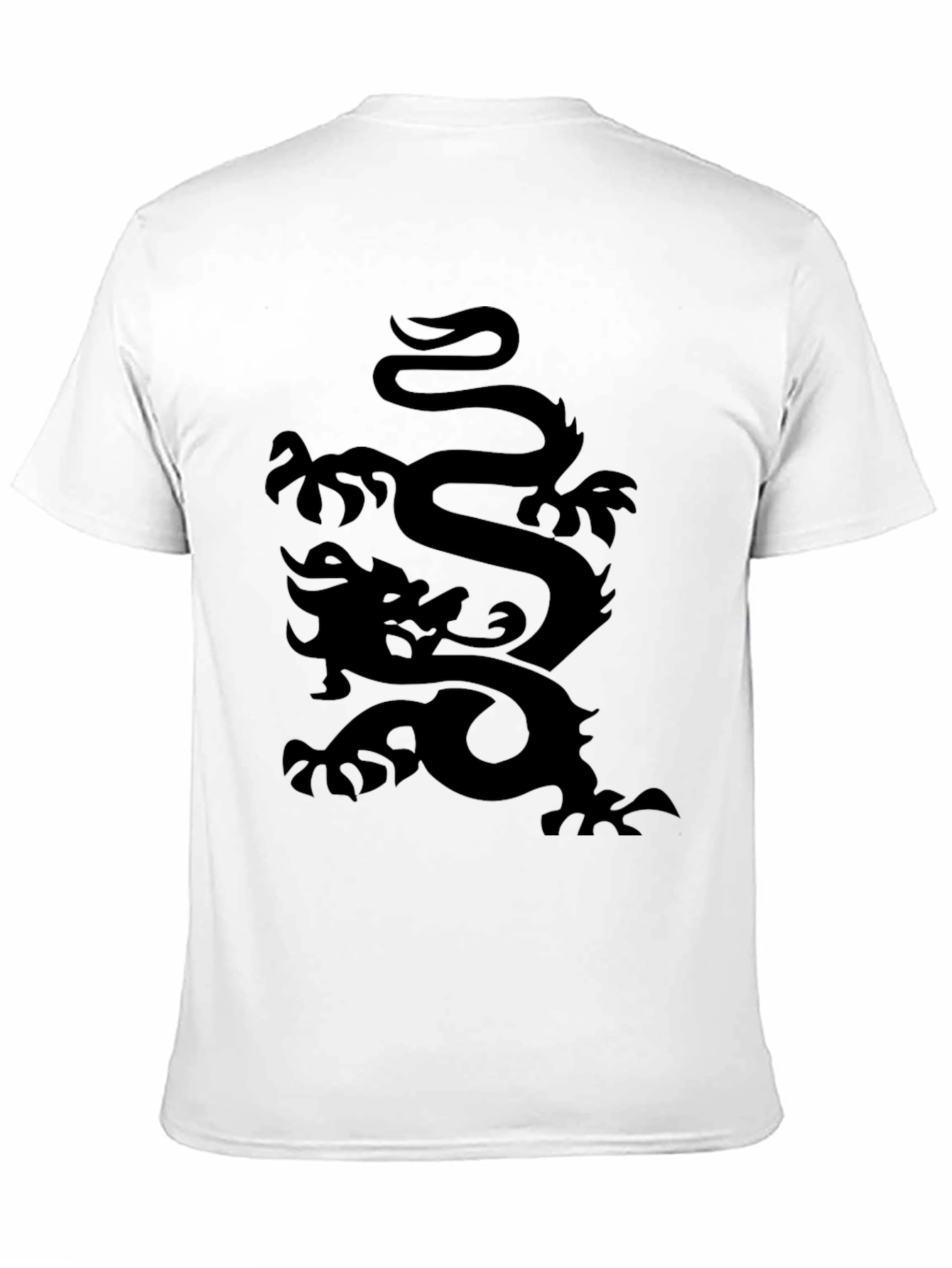 Black Dragon Graphic T-Shirt - Mens Casual Wear