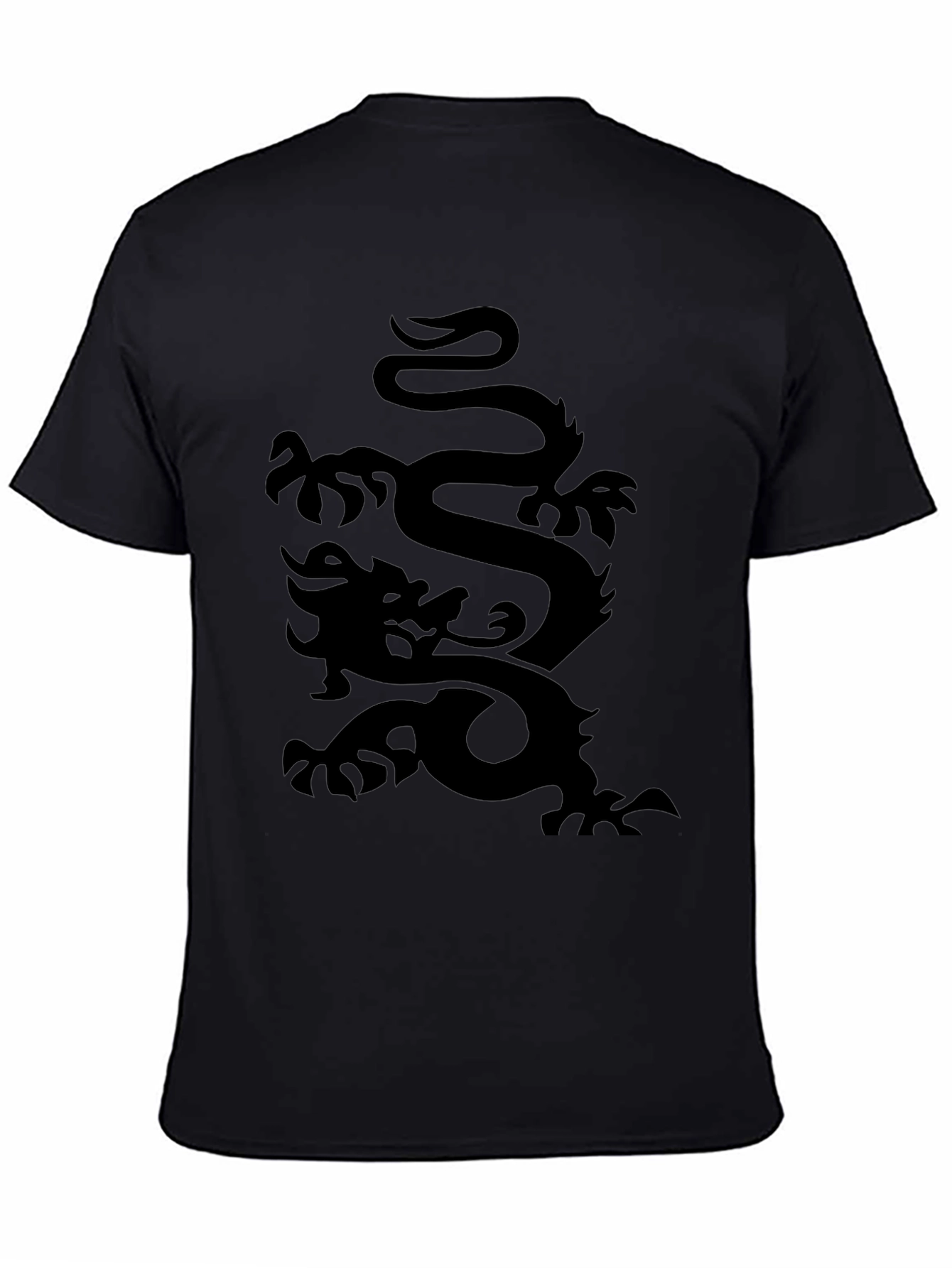 Black Dragon Graphic T-Shirt - Mens Casual Wear