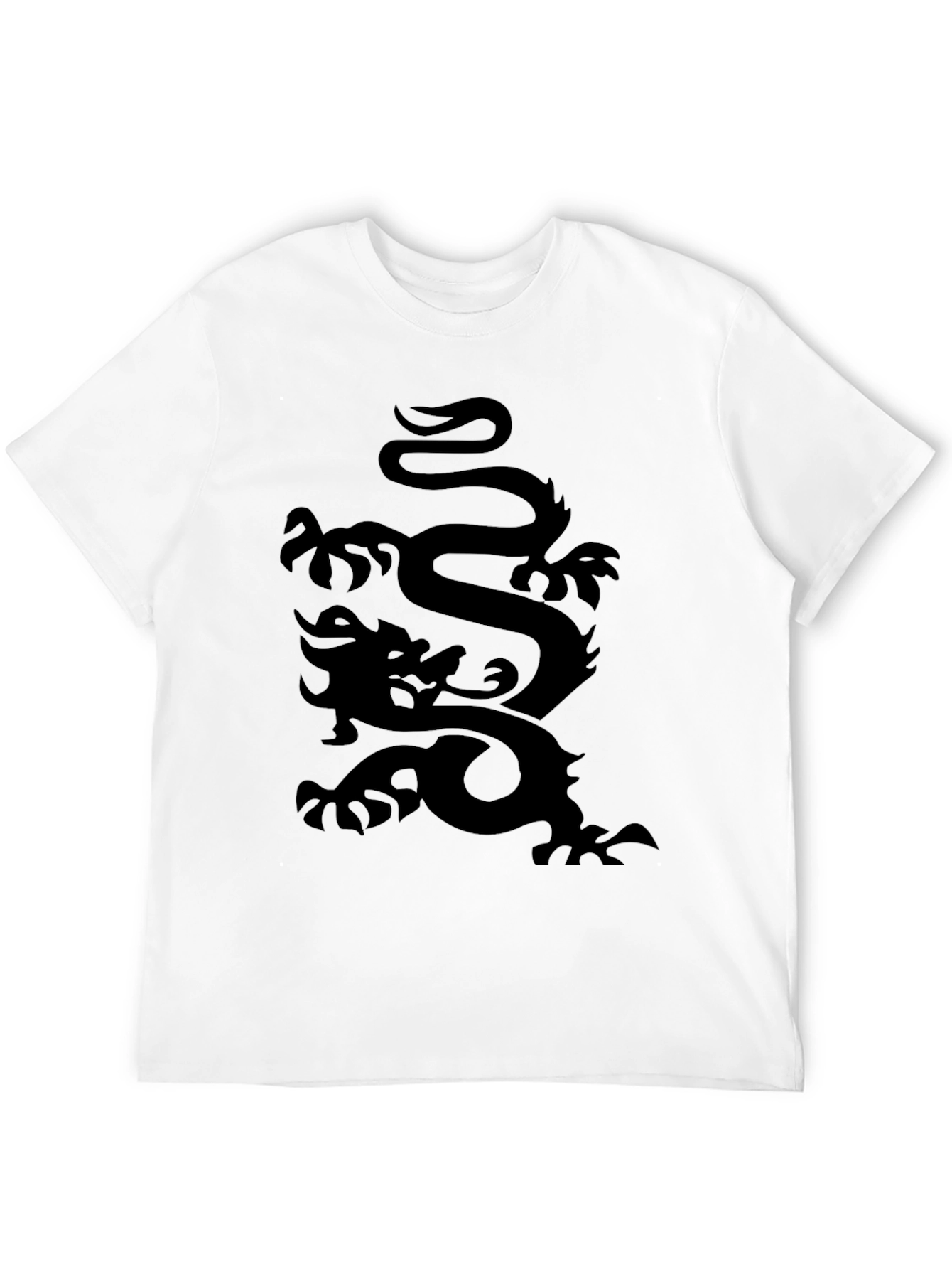 Black Dragon Graphic T-Shirt - Mens Casual Wear