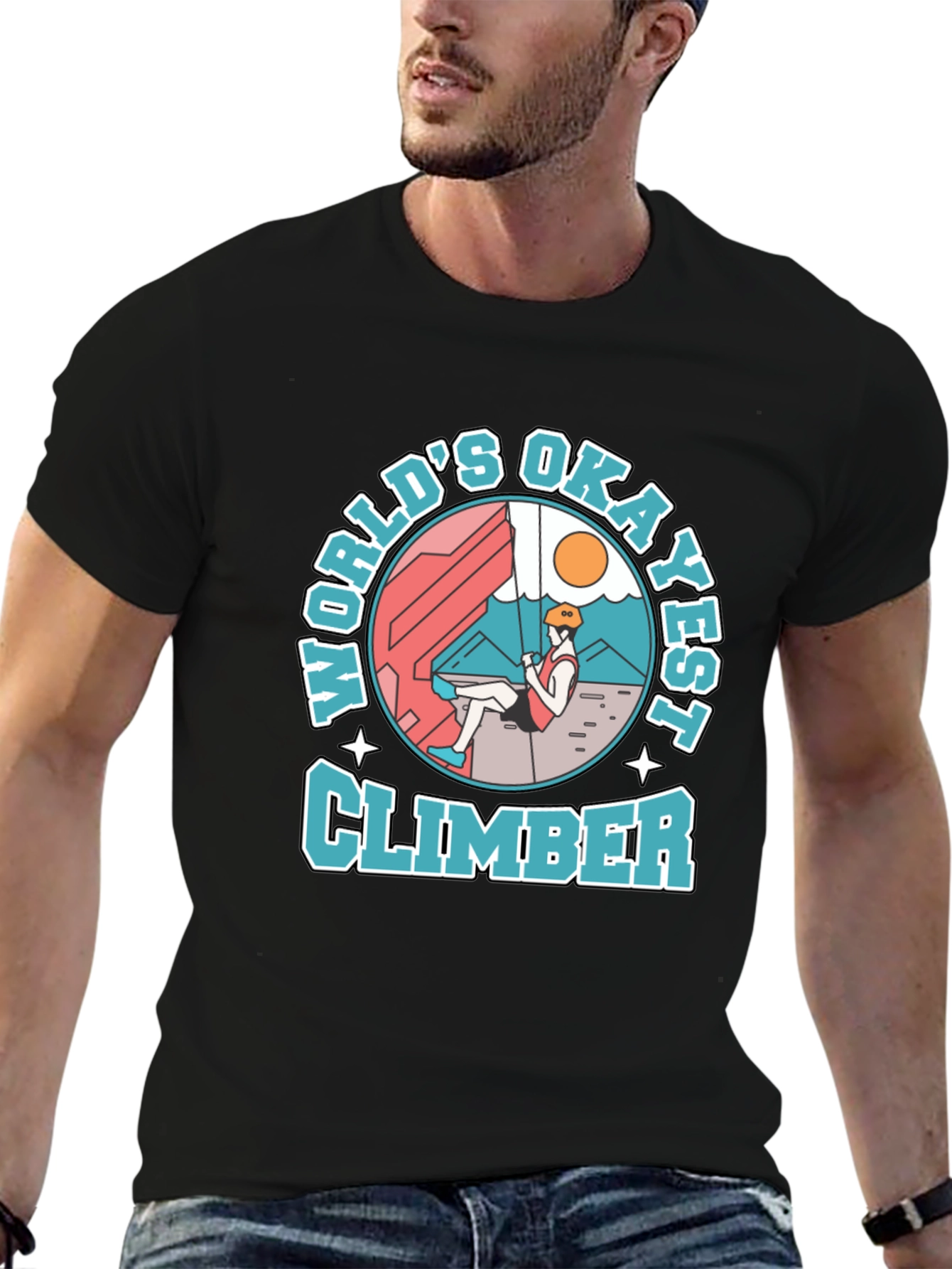 Worlds Okayest Climber T-Shirt
