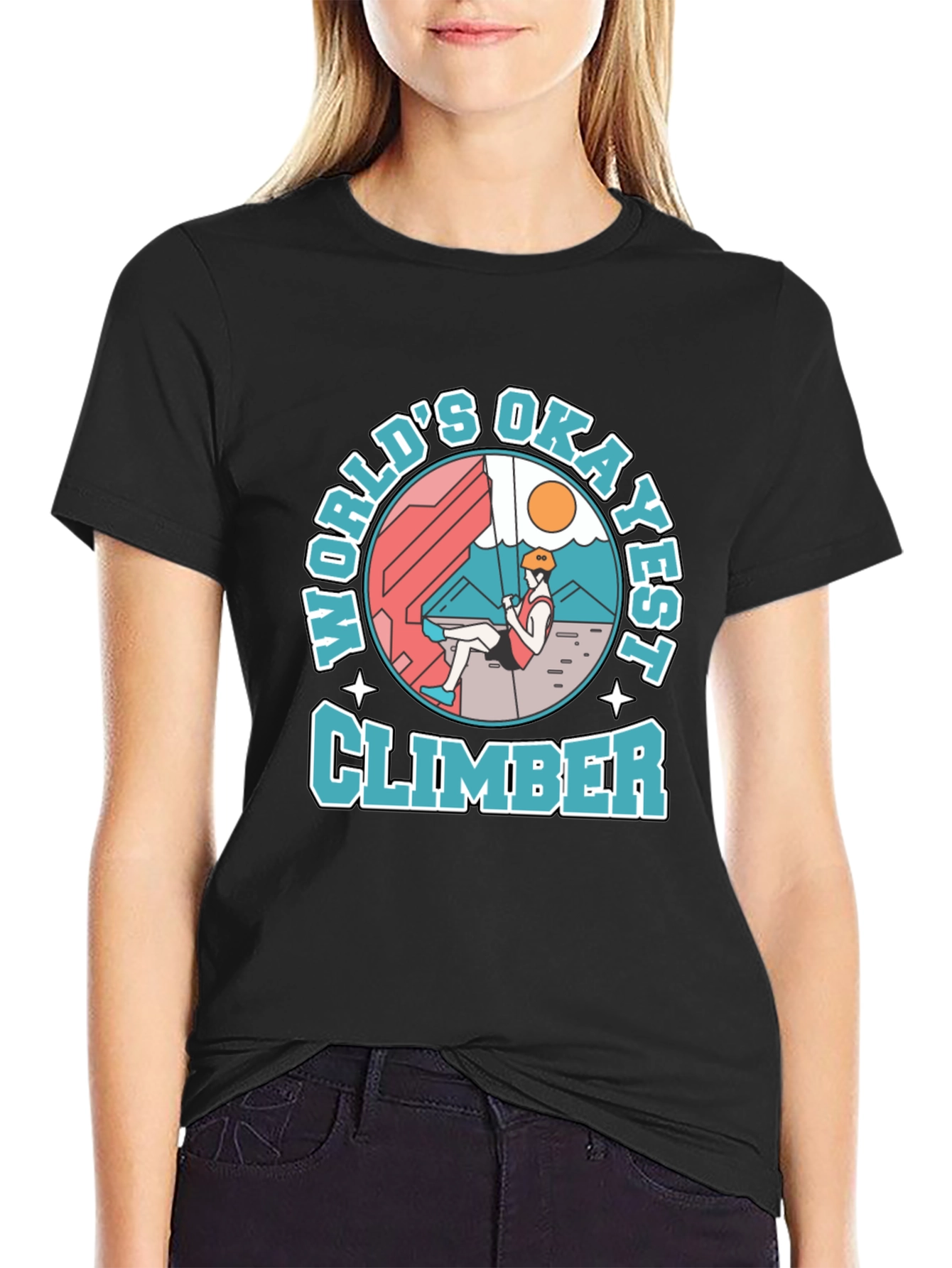 Worlds Okayest Climber T-Shirt