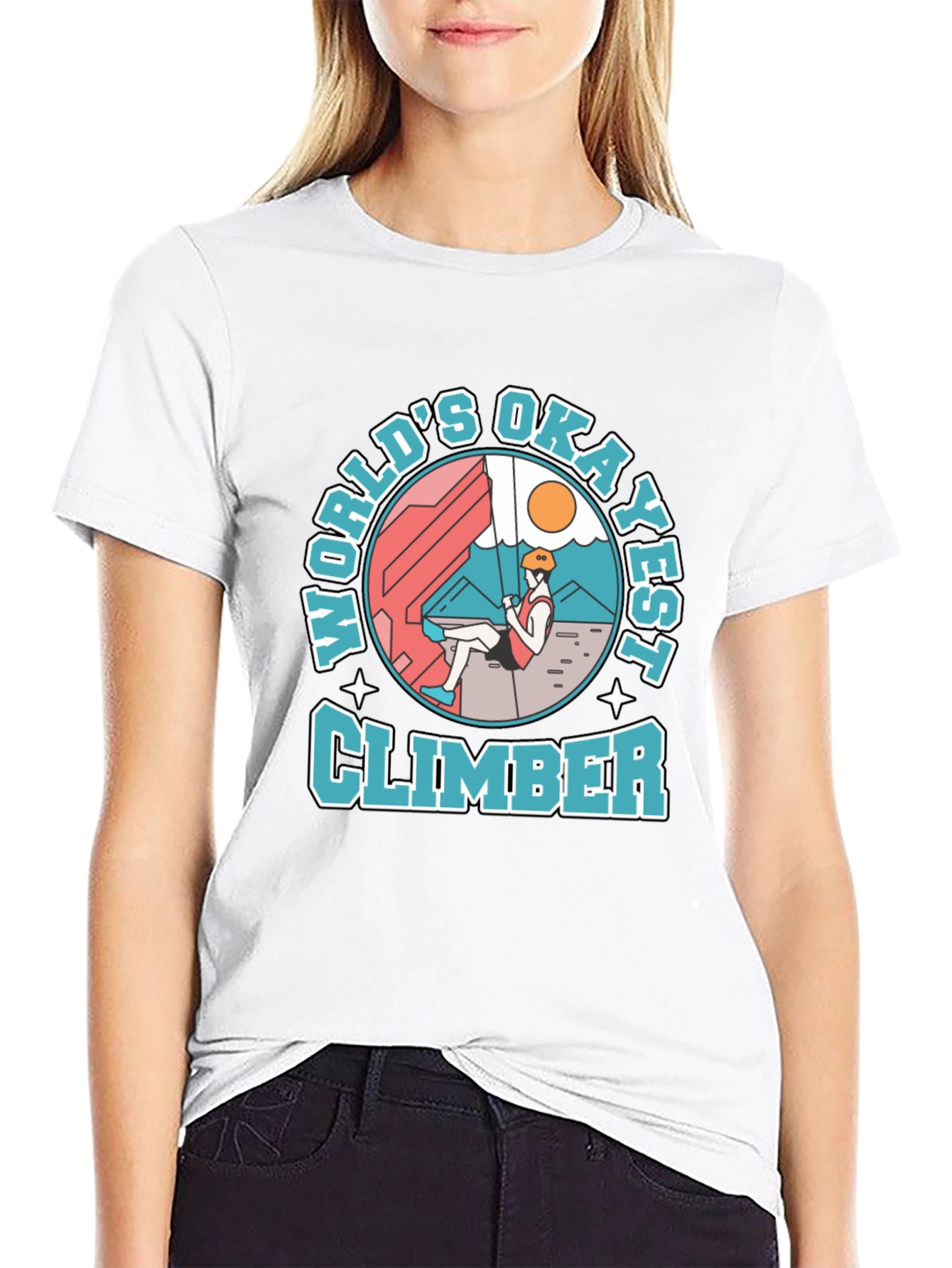 Worlds Okayest Climber T-Shirt