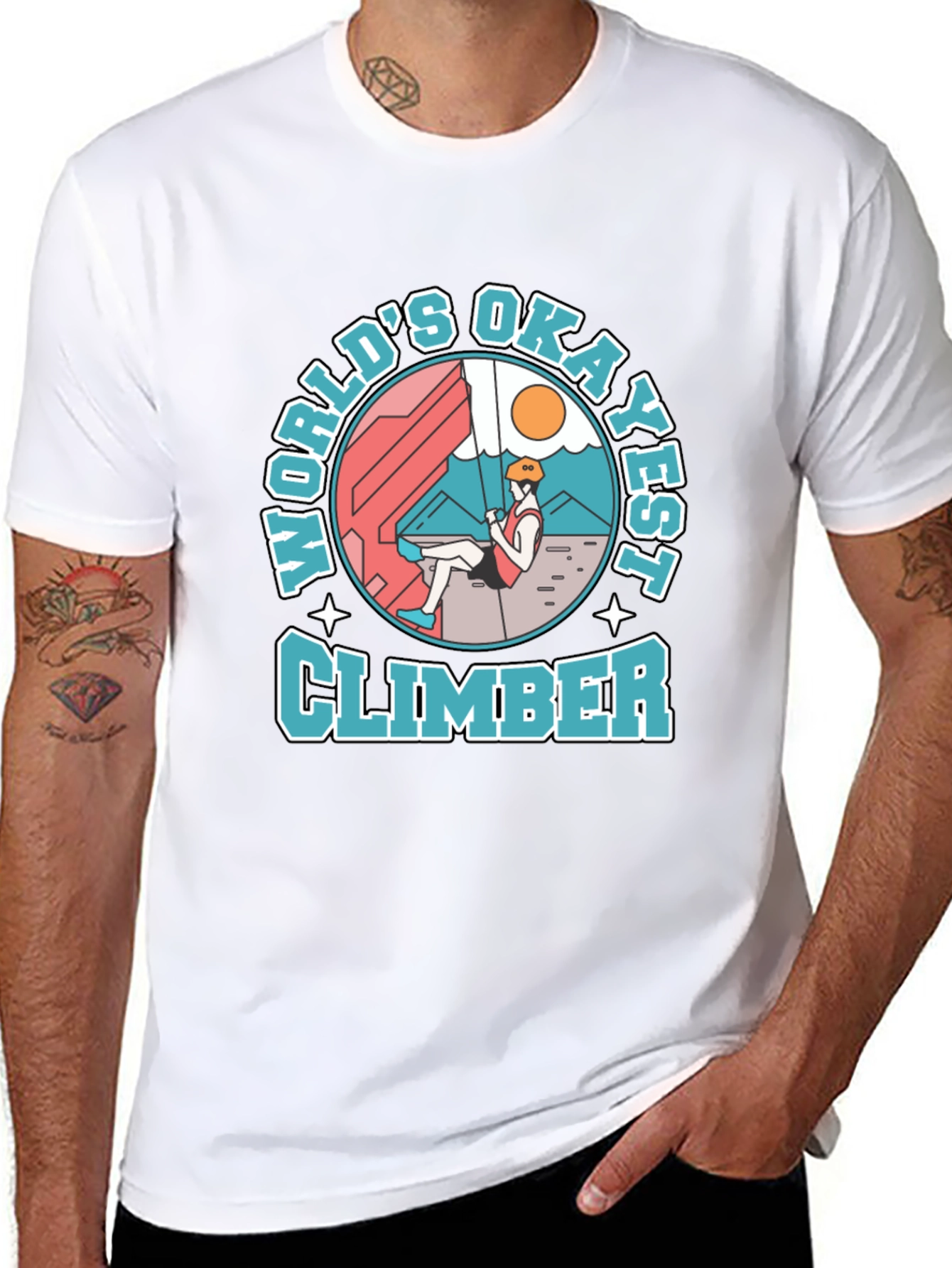 Worlds Okayest Climber T-Shirt