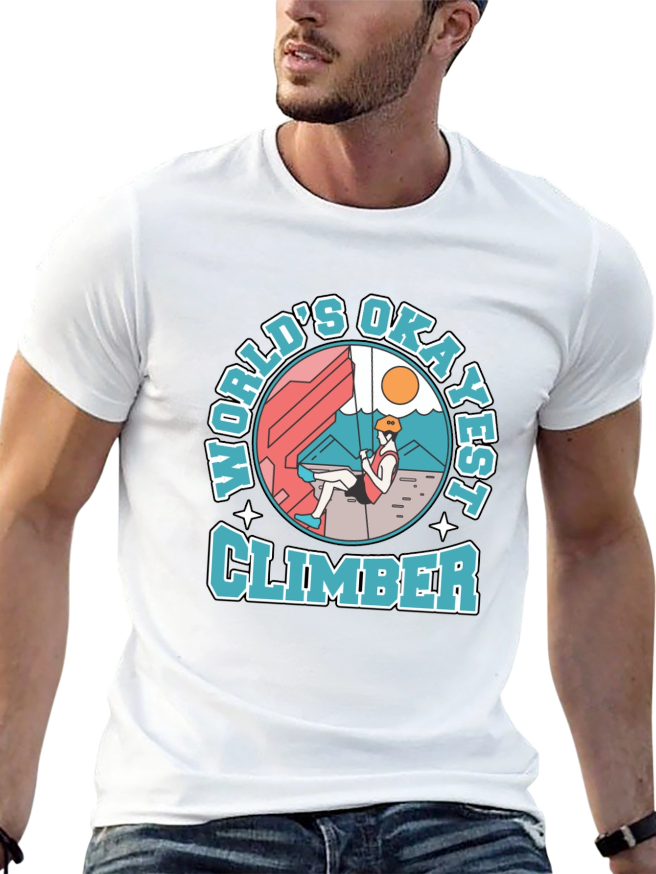 Worlds Okayest Climber T-Shirt