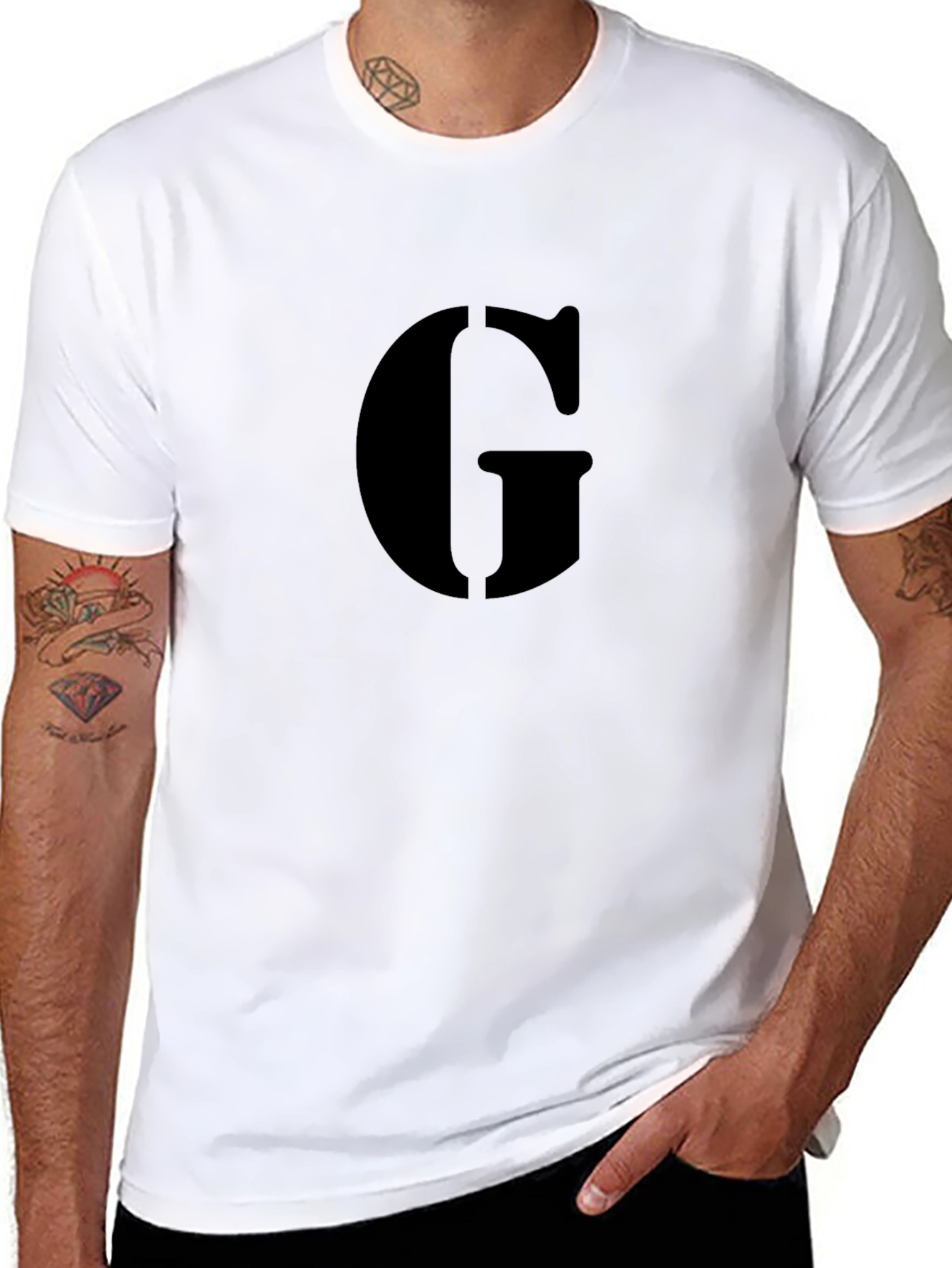 Bold Black G Graphic Tee