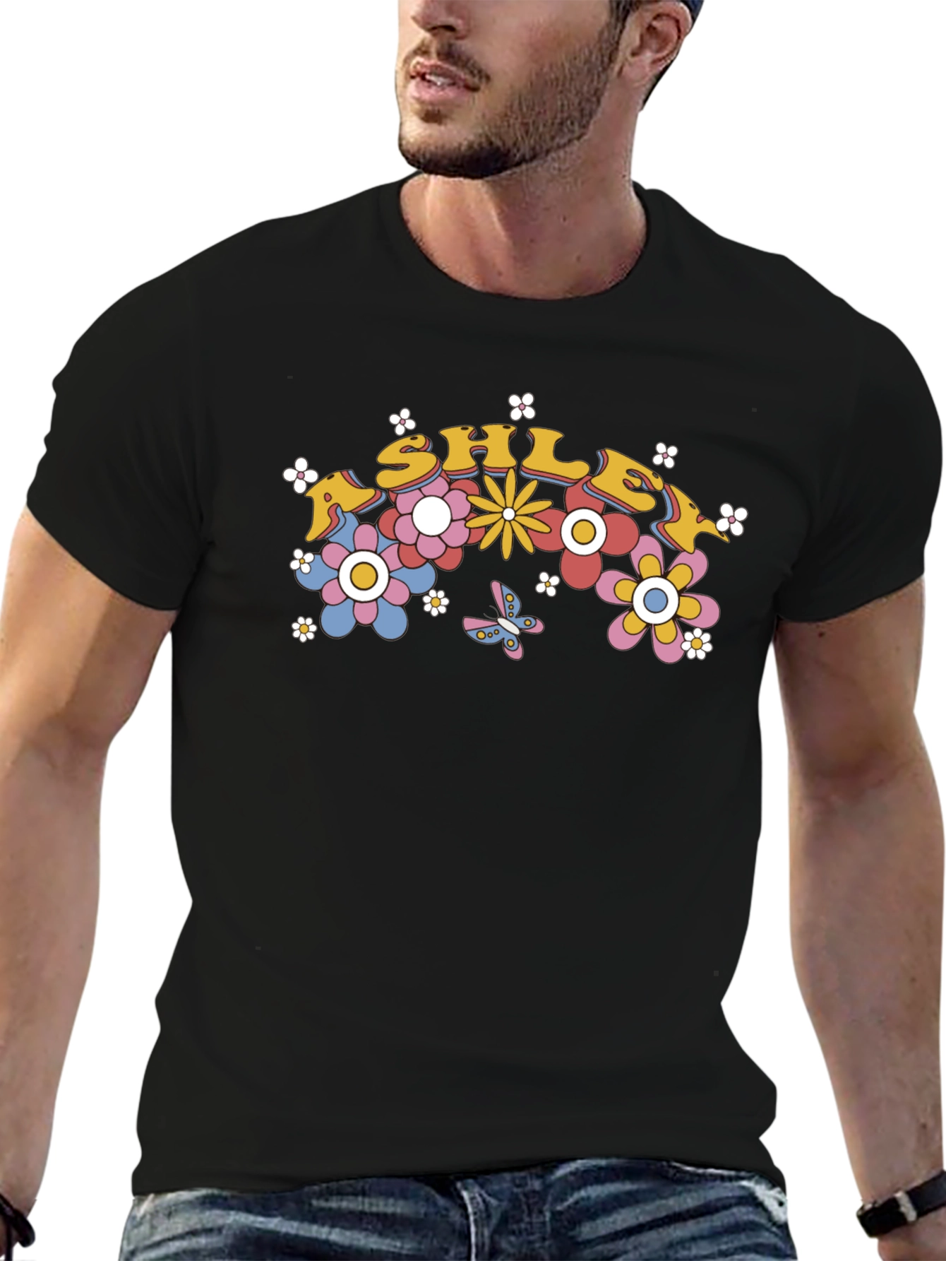 Ashley Floral Rainbow T-Shirt