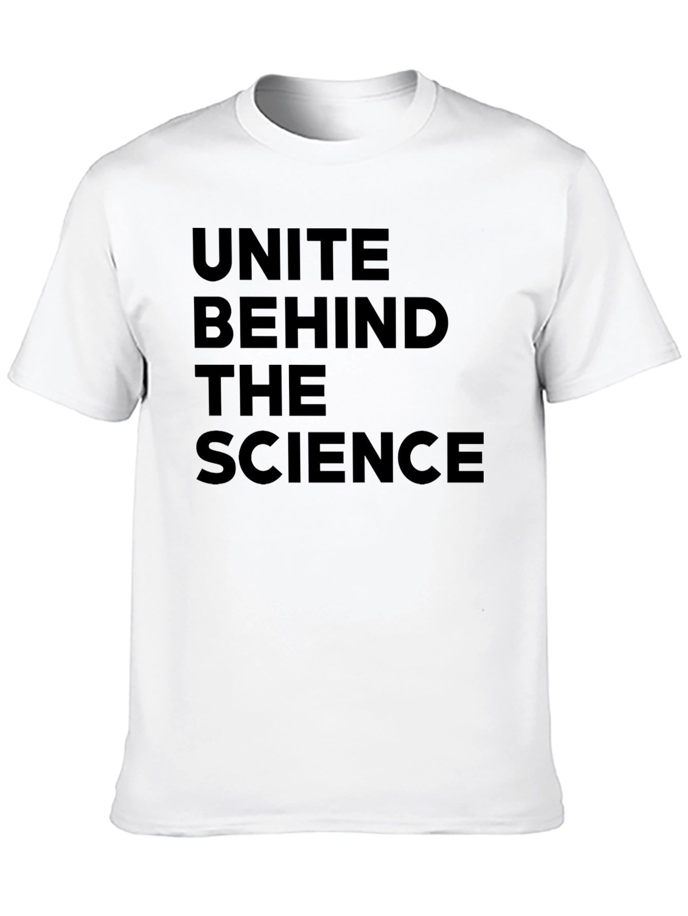 Unite Behind the Science Black T-Shirt