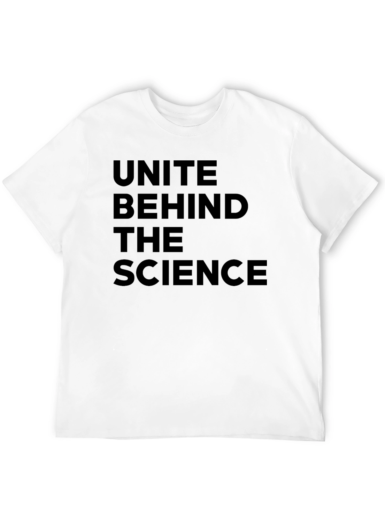Unite Behind the Science Black T-Shirt