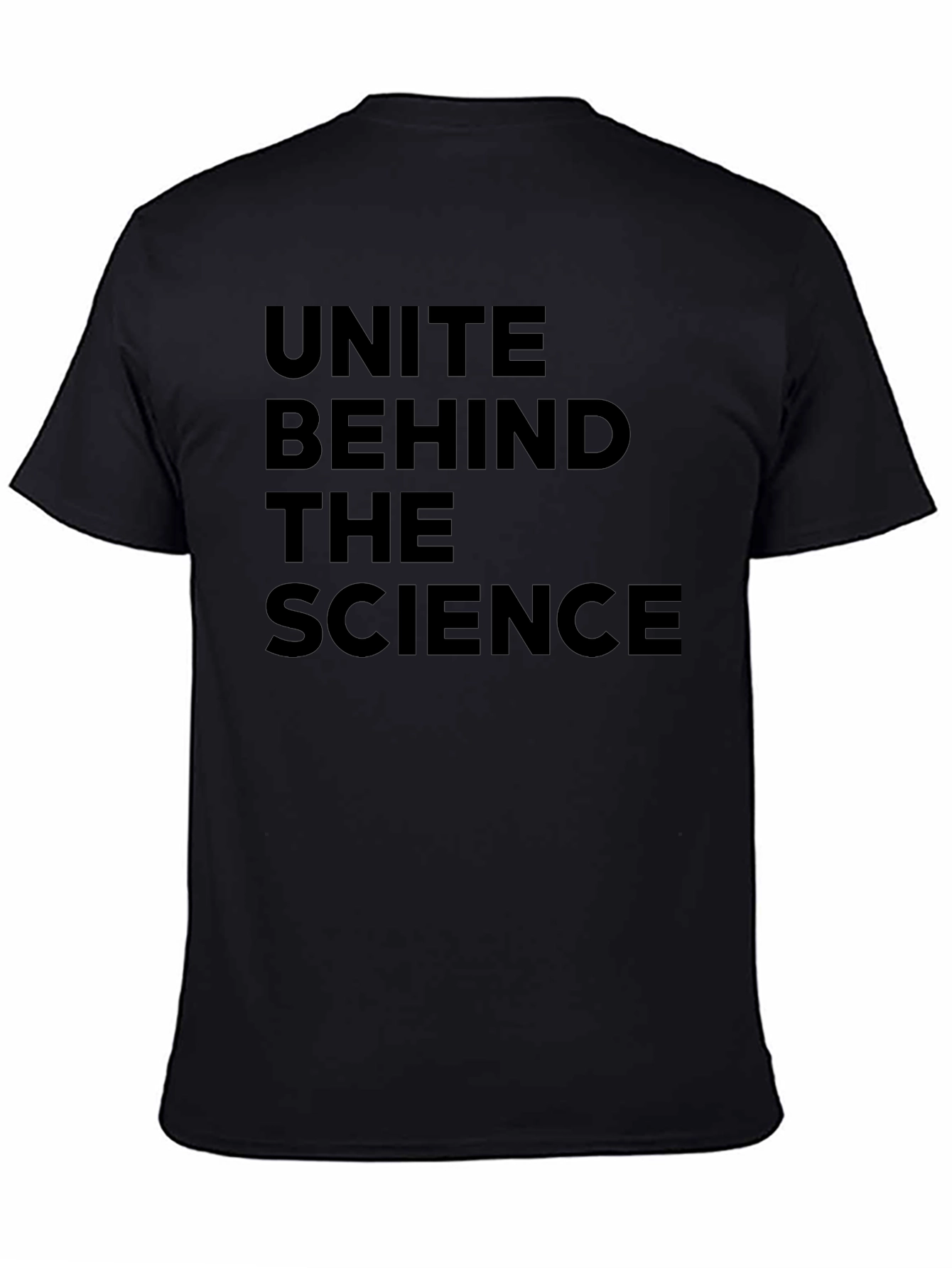 Unite Behind the Science Black T-Shirt