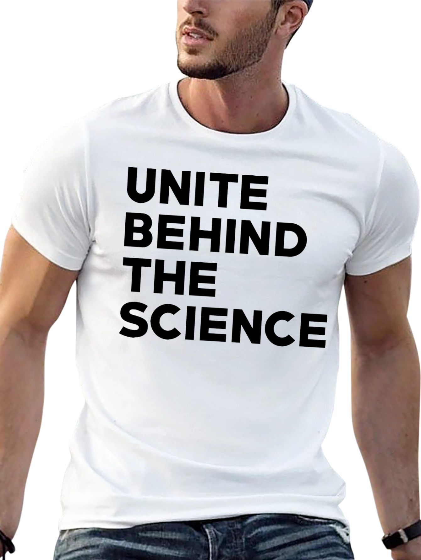 Unite Behind the Science Black T-Shirt
