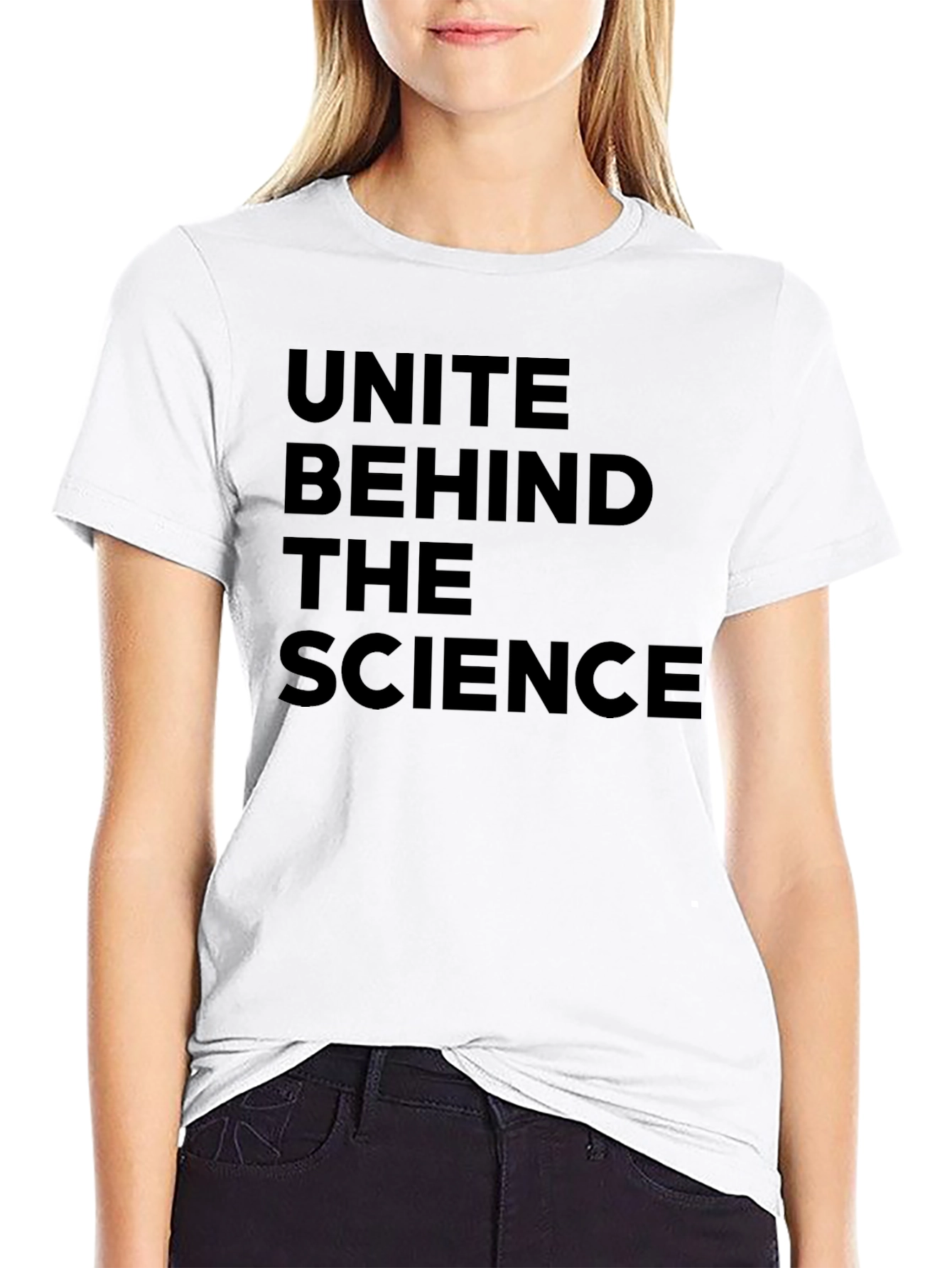 Unite Behind the Science Black T-Shirt