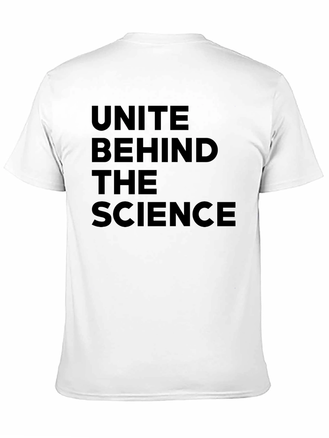 Unite Behind the Science Black T-Shirt