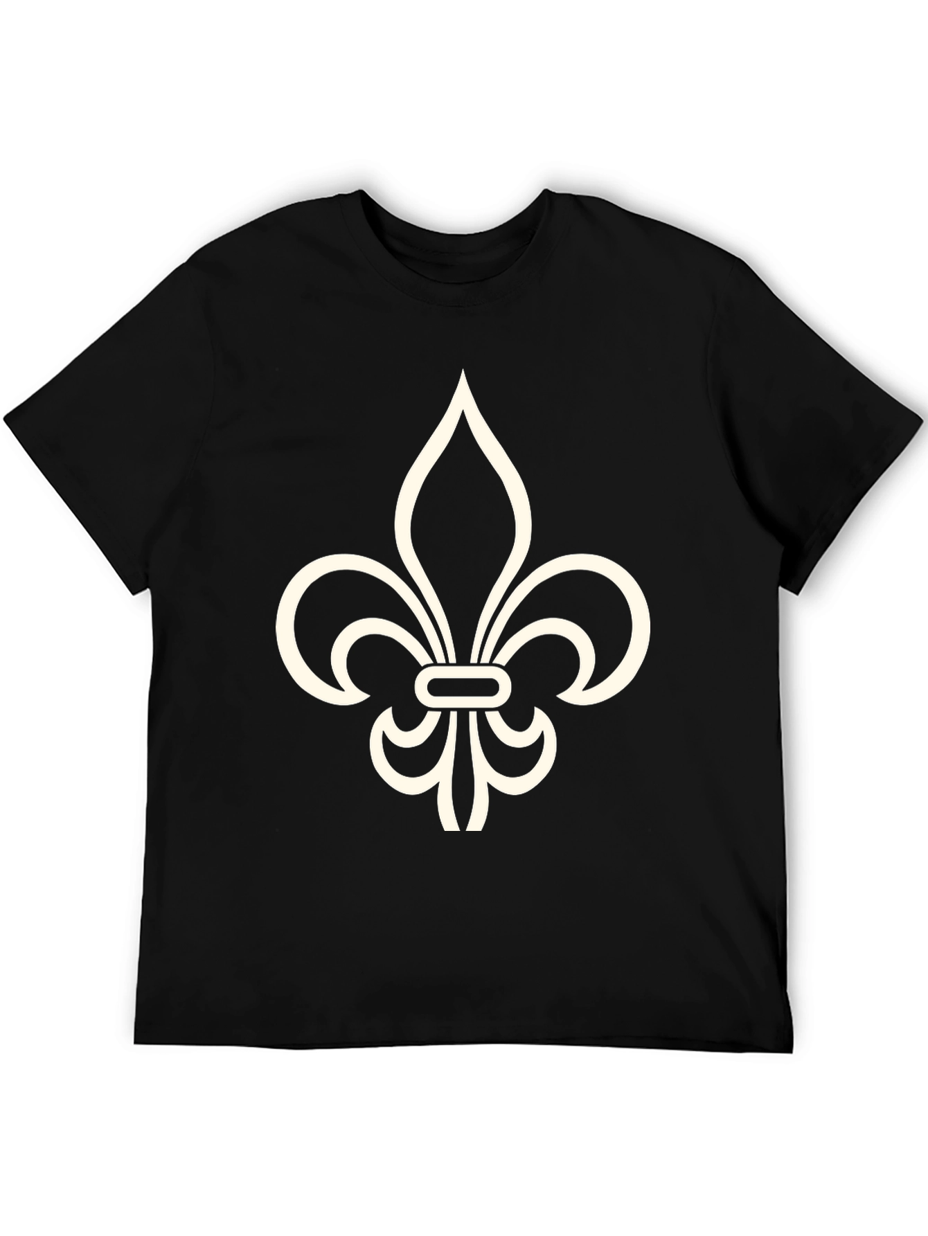Fleur-de-Lis Black Graphic Tee