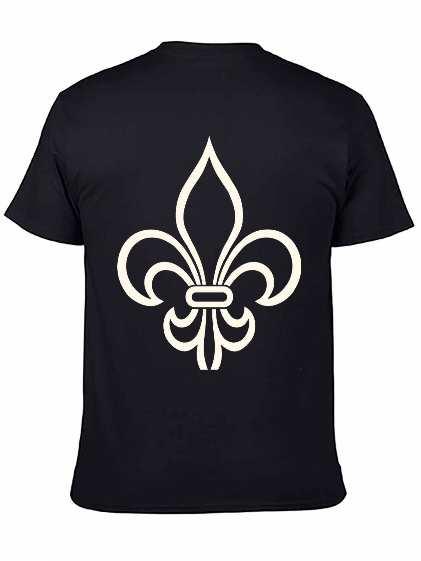 Fleur-de-Lis Black Graphic Tee