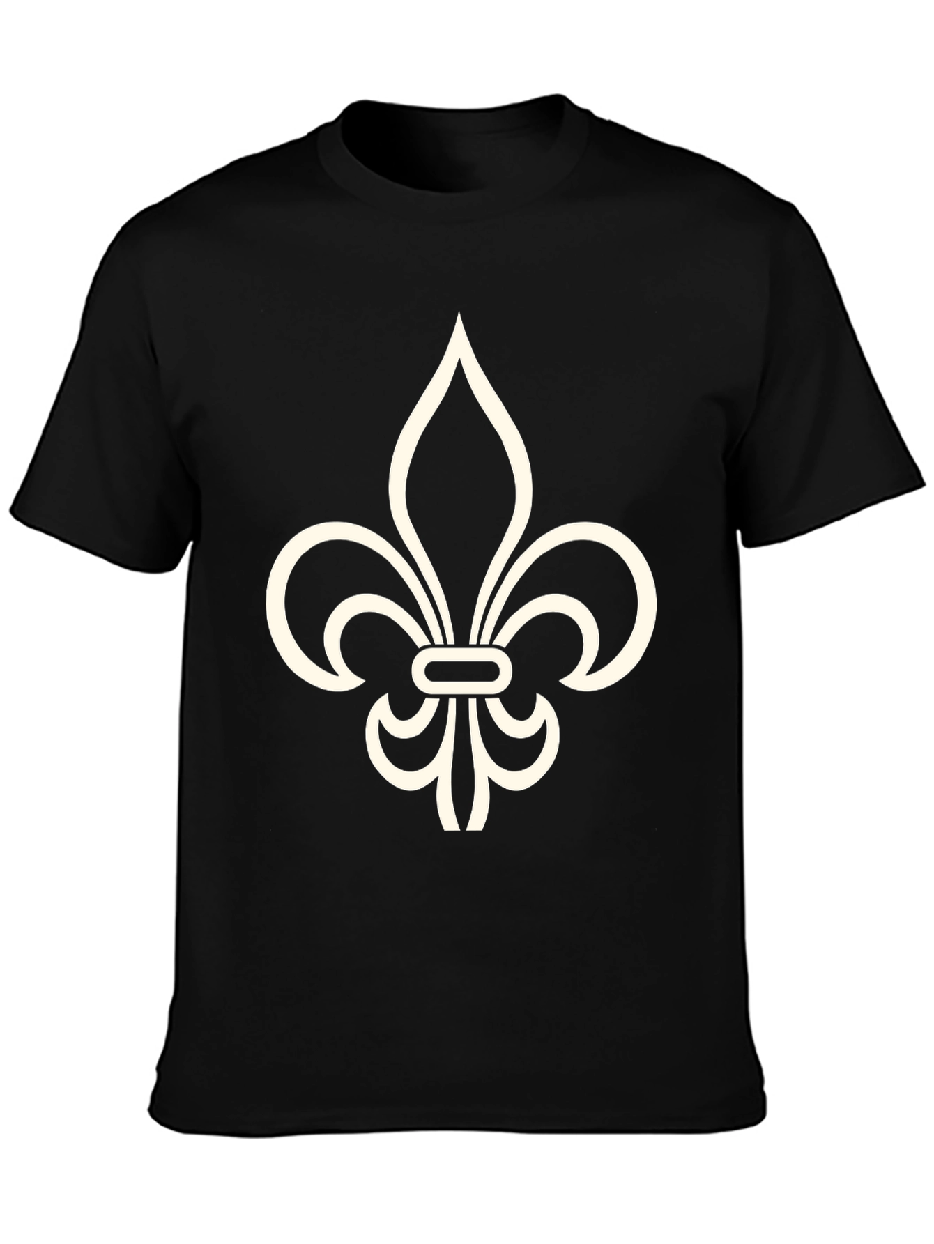 Fleur-de-Lis Black Graphic Tee