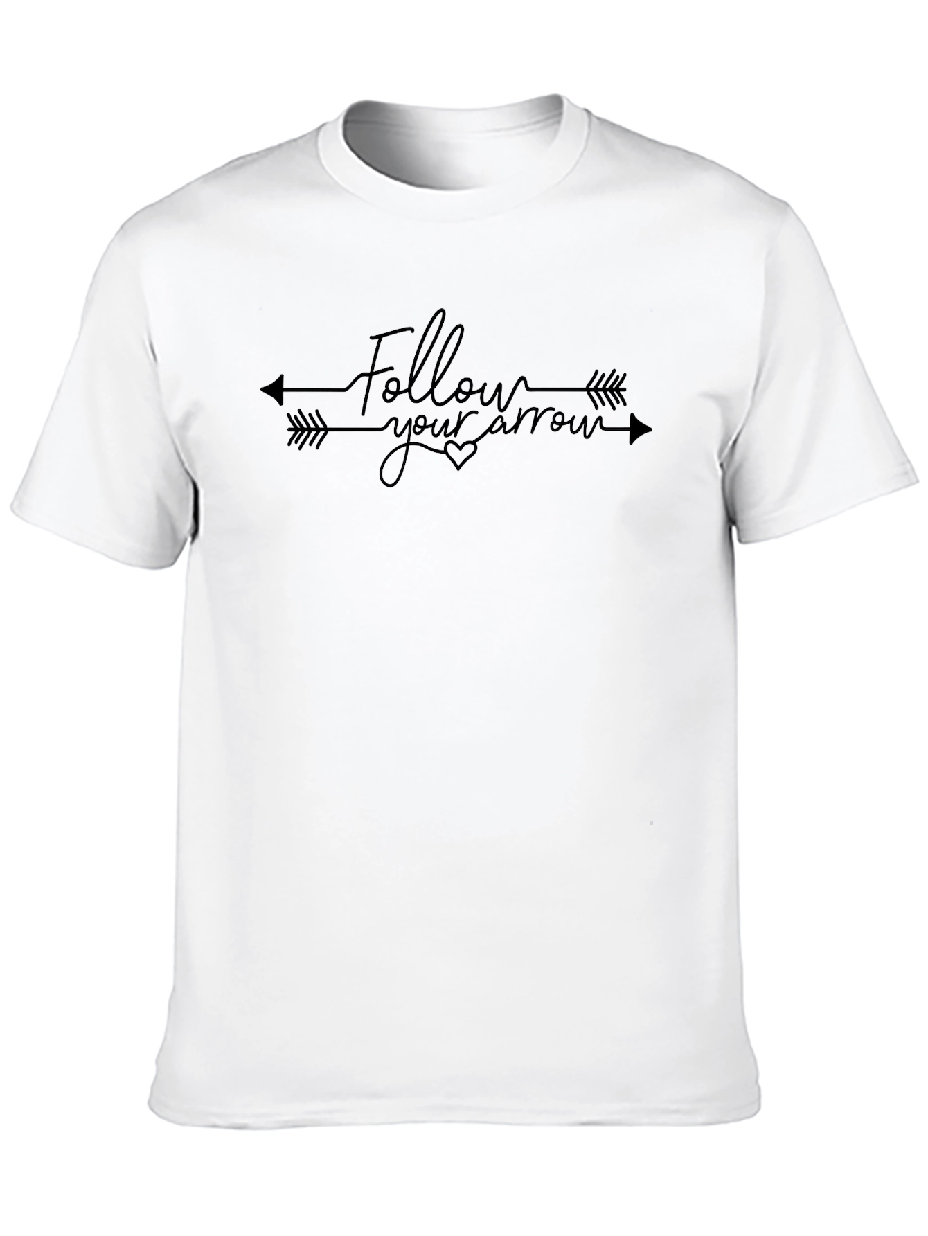 Follow Your Arrow Graphic Tee - Black
