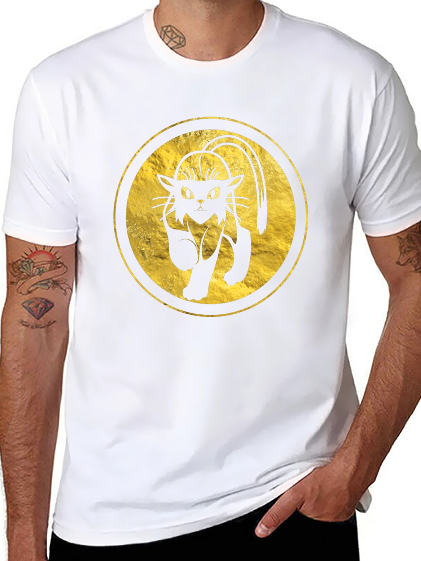 Black Cat Graphic T-Shirt