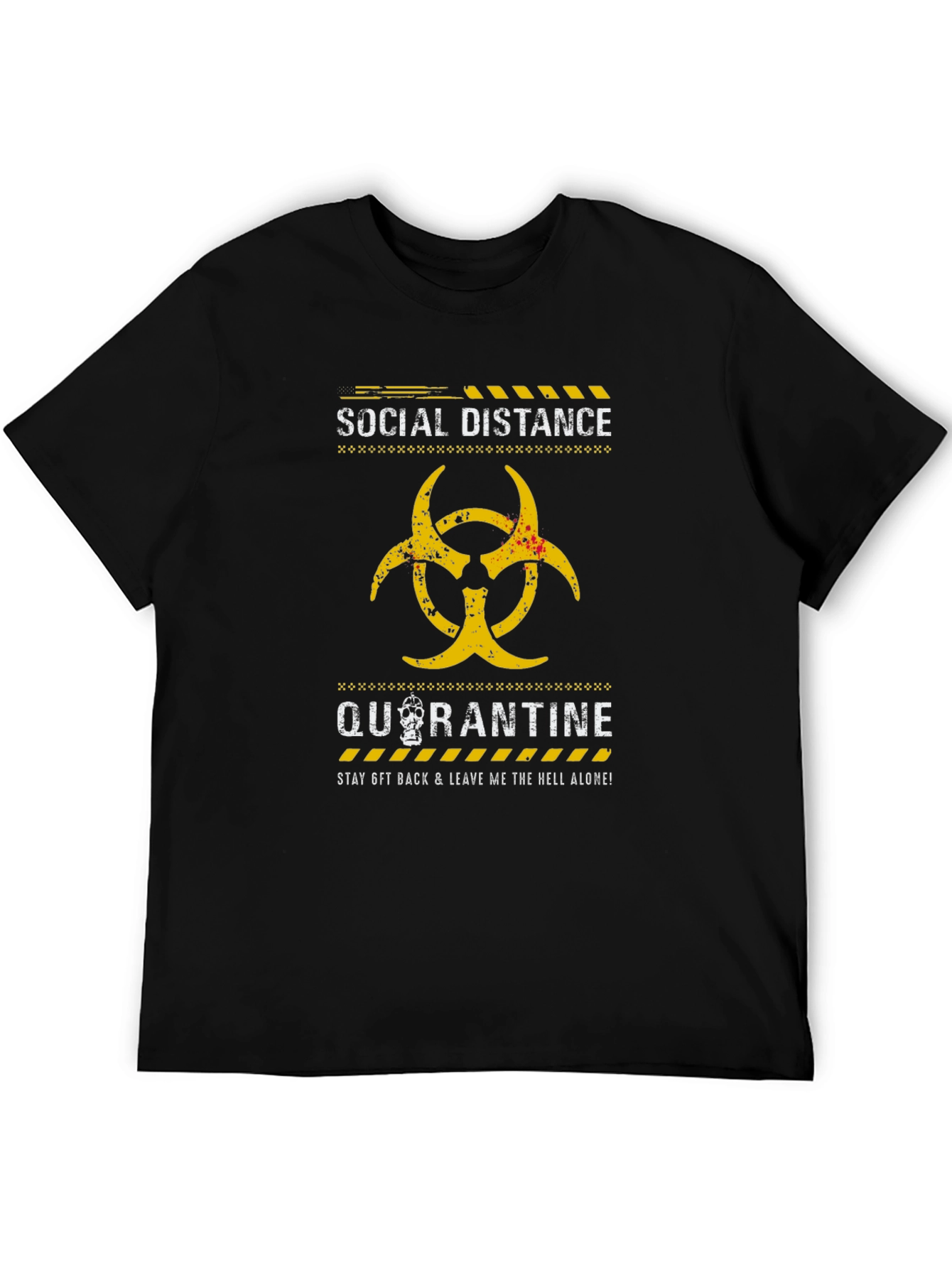Social Distance Quarantine Graphic T-Shirt