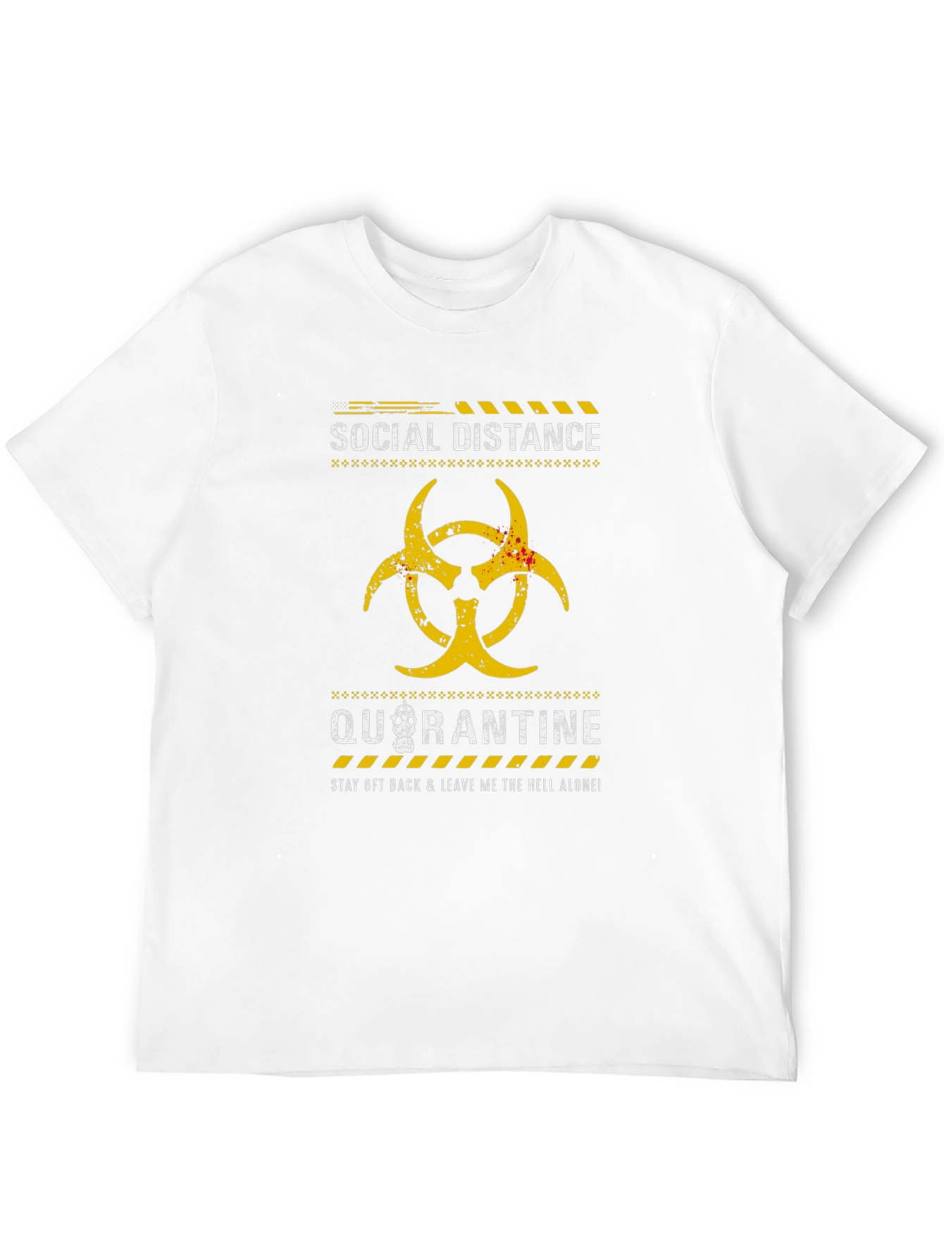 Social Distance Quarantine Graphic T-Shirt