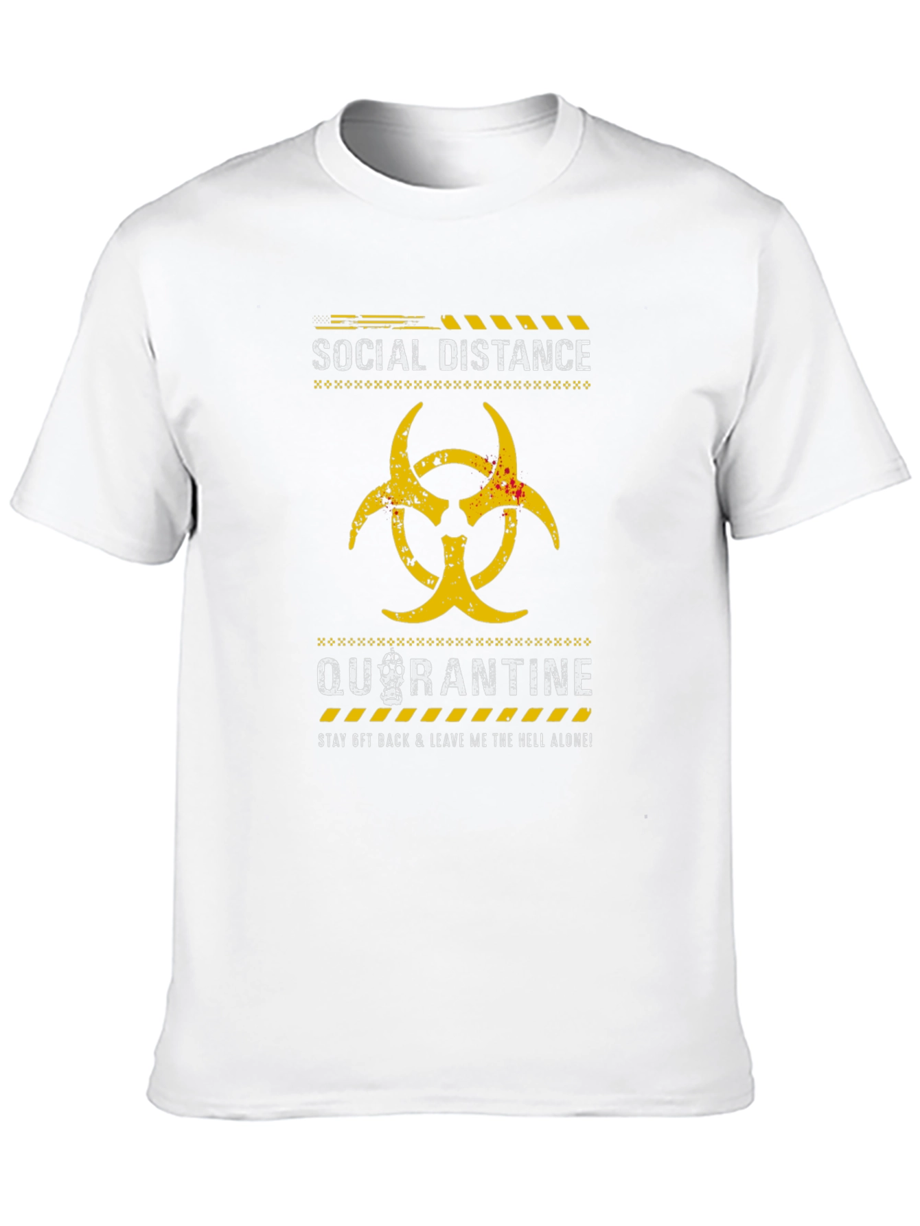 Social Distance Quarantine Graphic T-Shirt