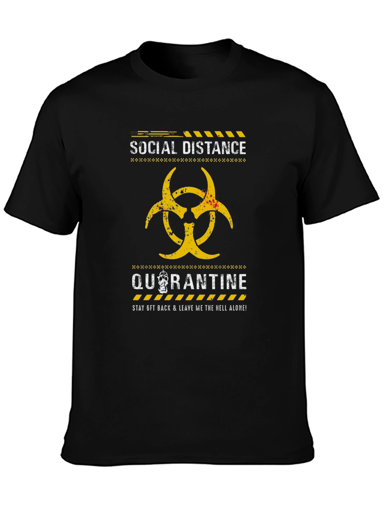 Social Distance Quarantine Graphic T-Shirt