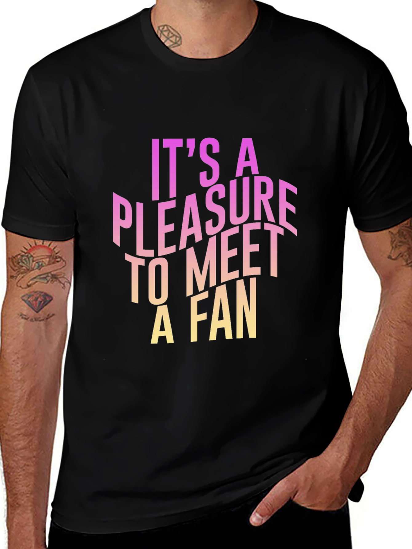 Pleasure to Meet a Fan Graphic Tee