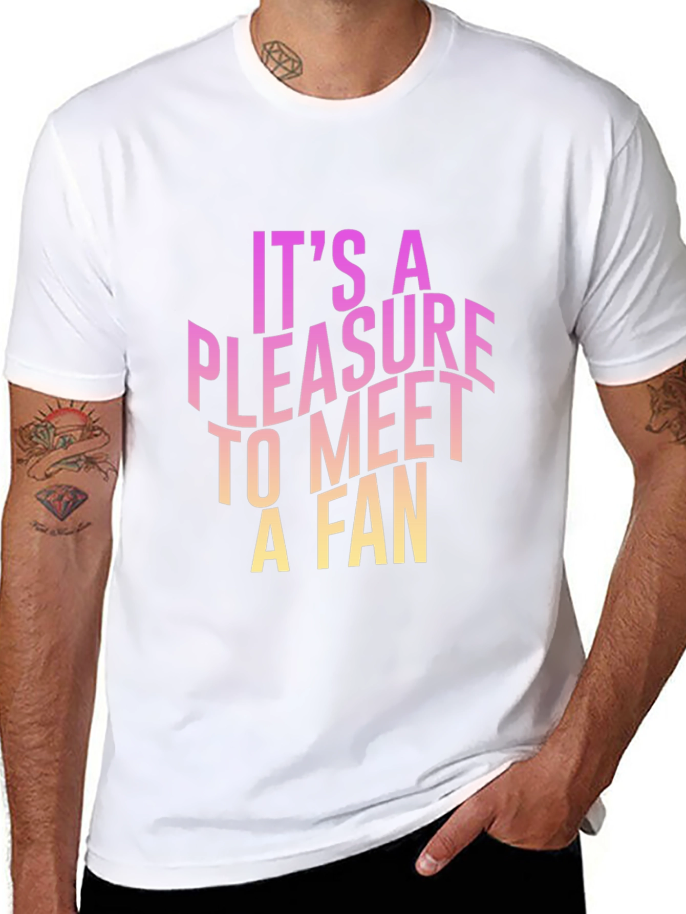 Pleasure to Meet a Fan Graphic Tee