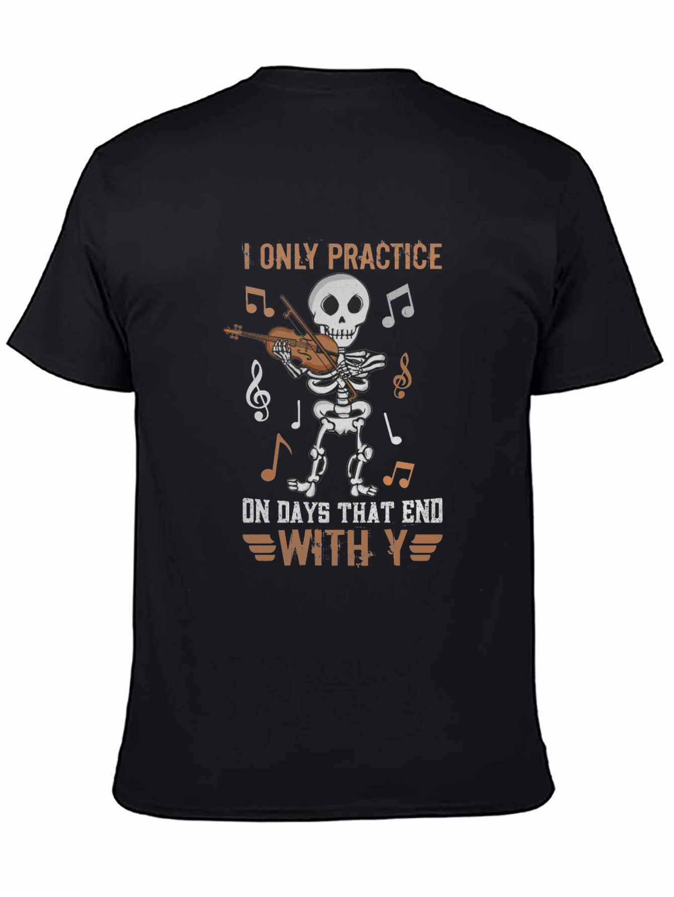 Skeleton Musician T-Shirt: Practice Days
