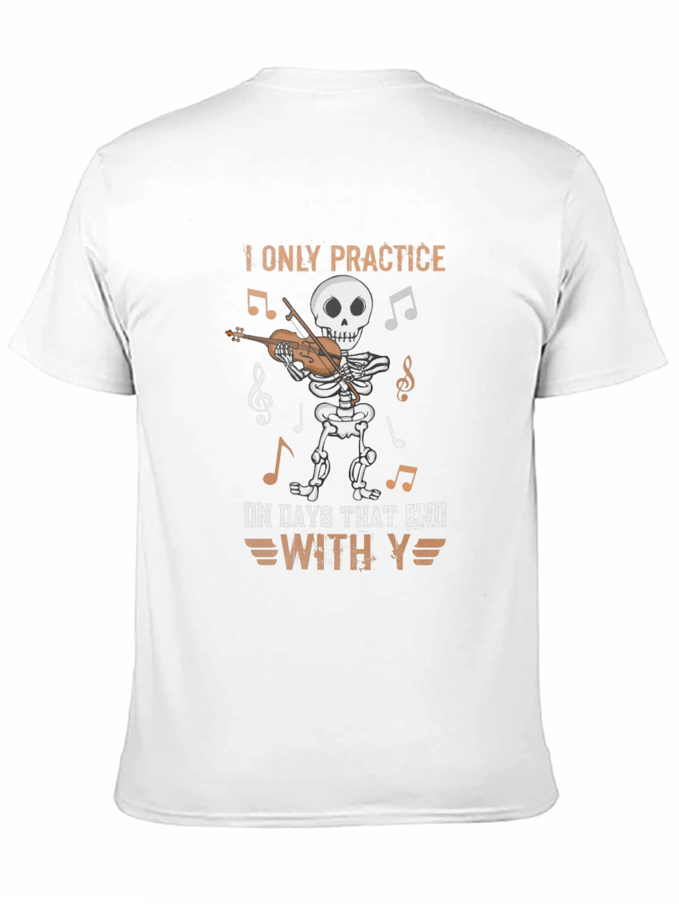 Skeleton Musician T-Shirt: Practice Days