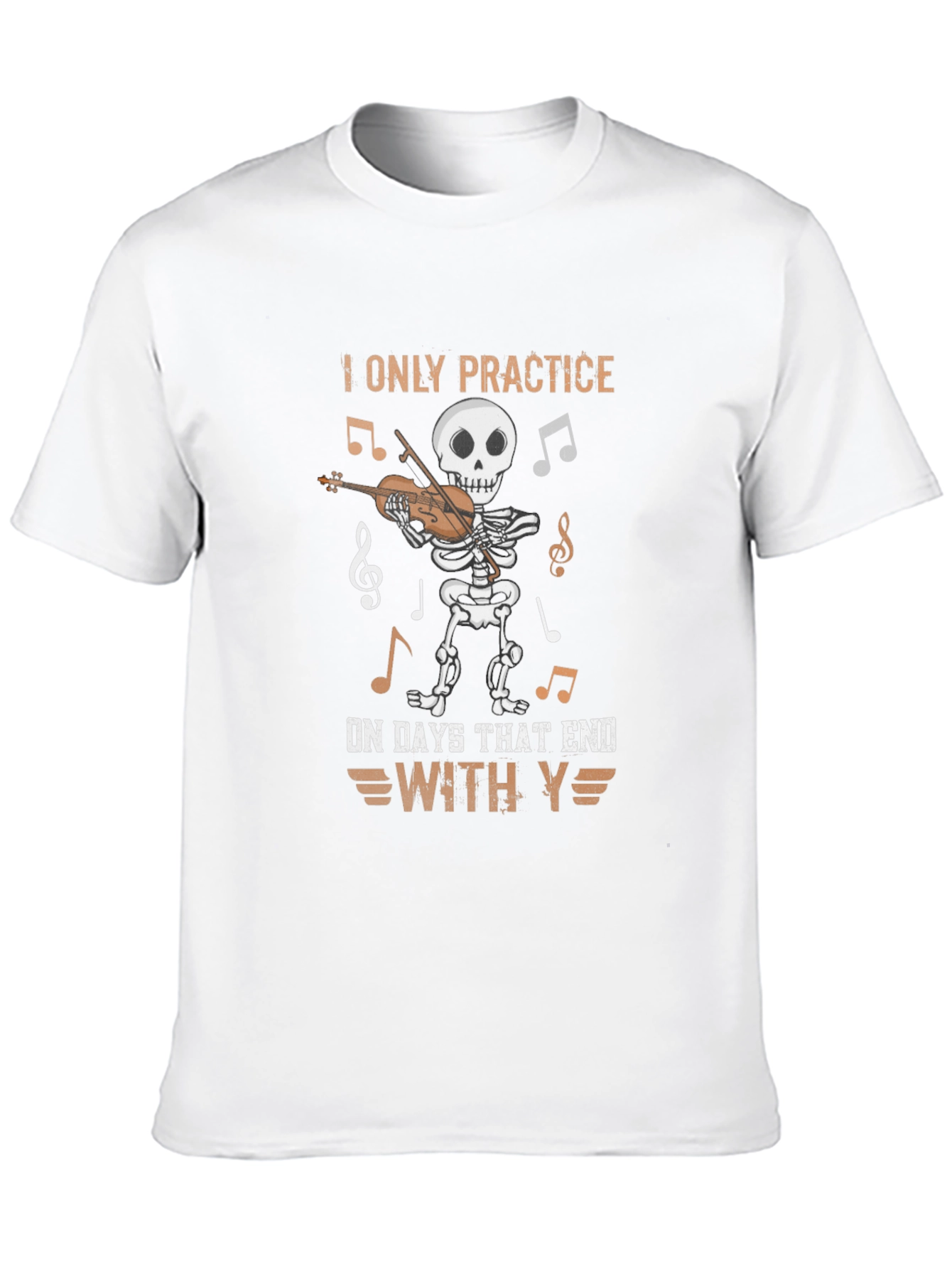 Skeleton Musician T-Shirt: Practice Days