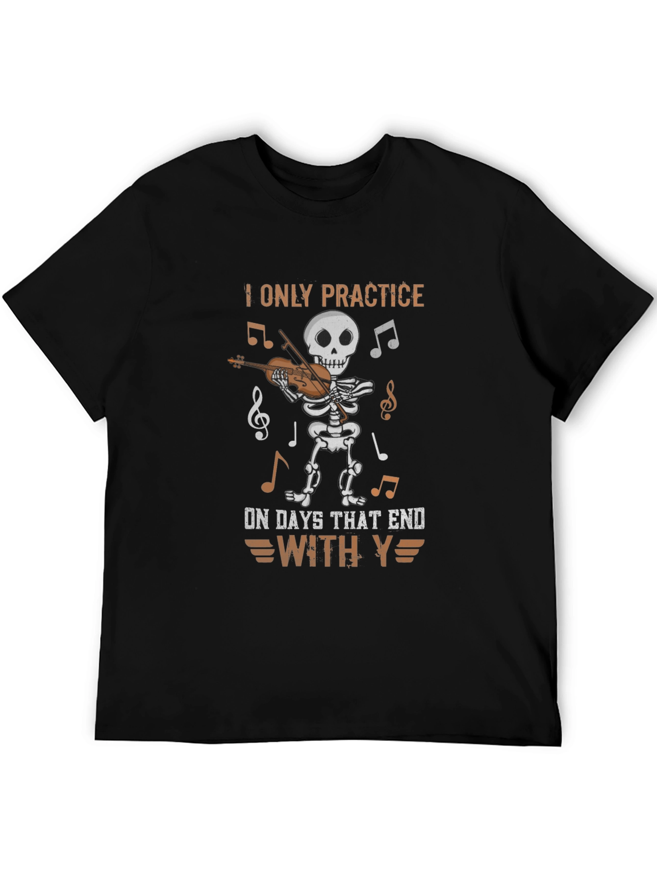 Skeleton Musician T-Shirt: Practice Days