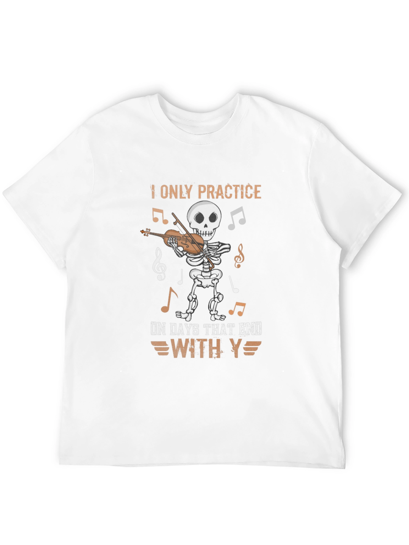Skeleton Musician T-Shirt: Practice Days
