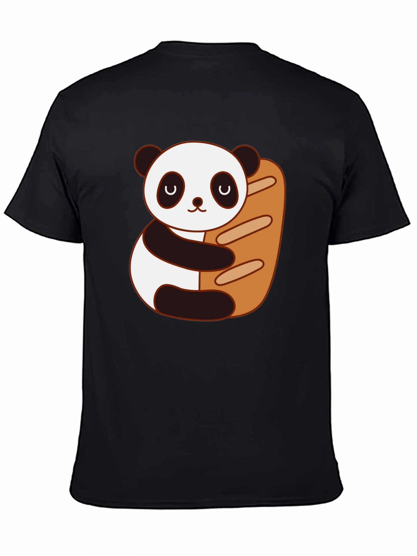 Panda Hugging Bread T-Shirt - Cute Graphic Tee