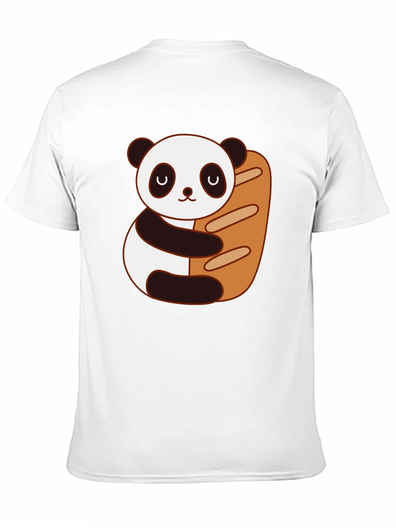 Panda Hugging Bread T-Shirt - Cute Graphic Tee