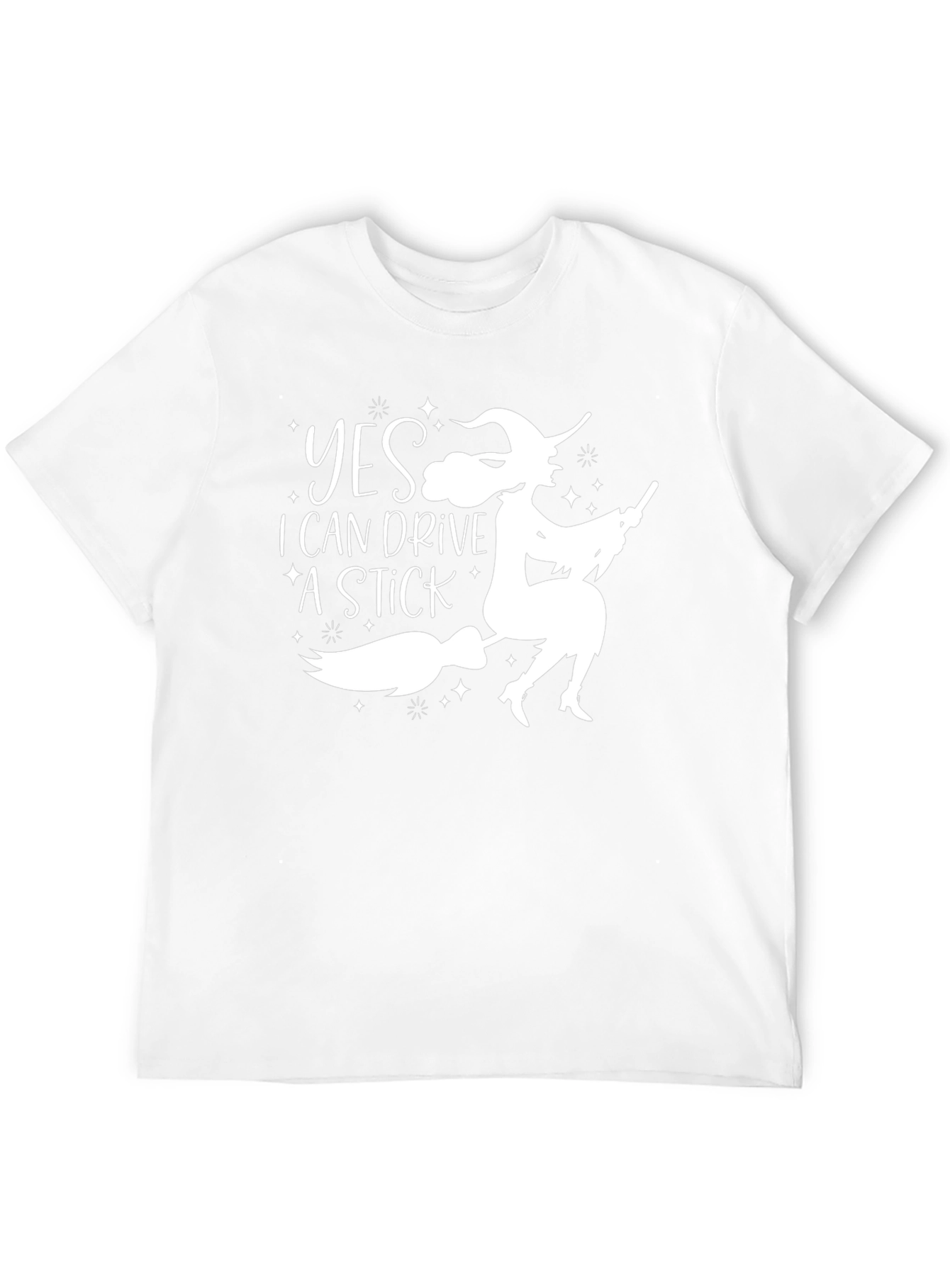 Witch Stick Graphic Tee - Halloween Fun