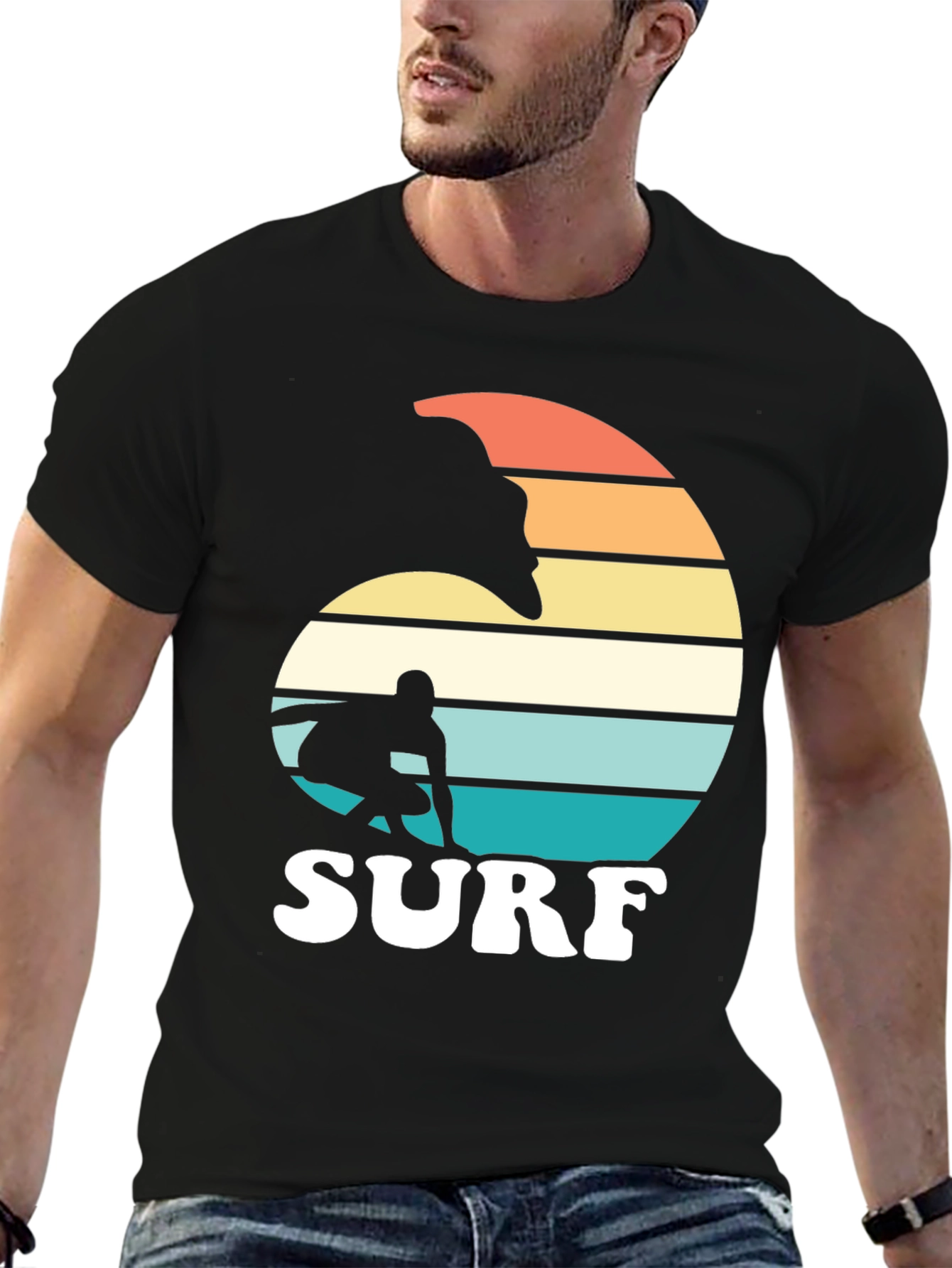 Retro Surf Graphic T-Shirt