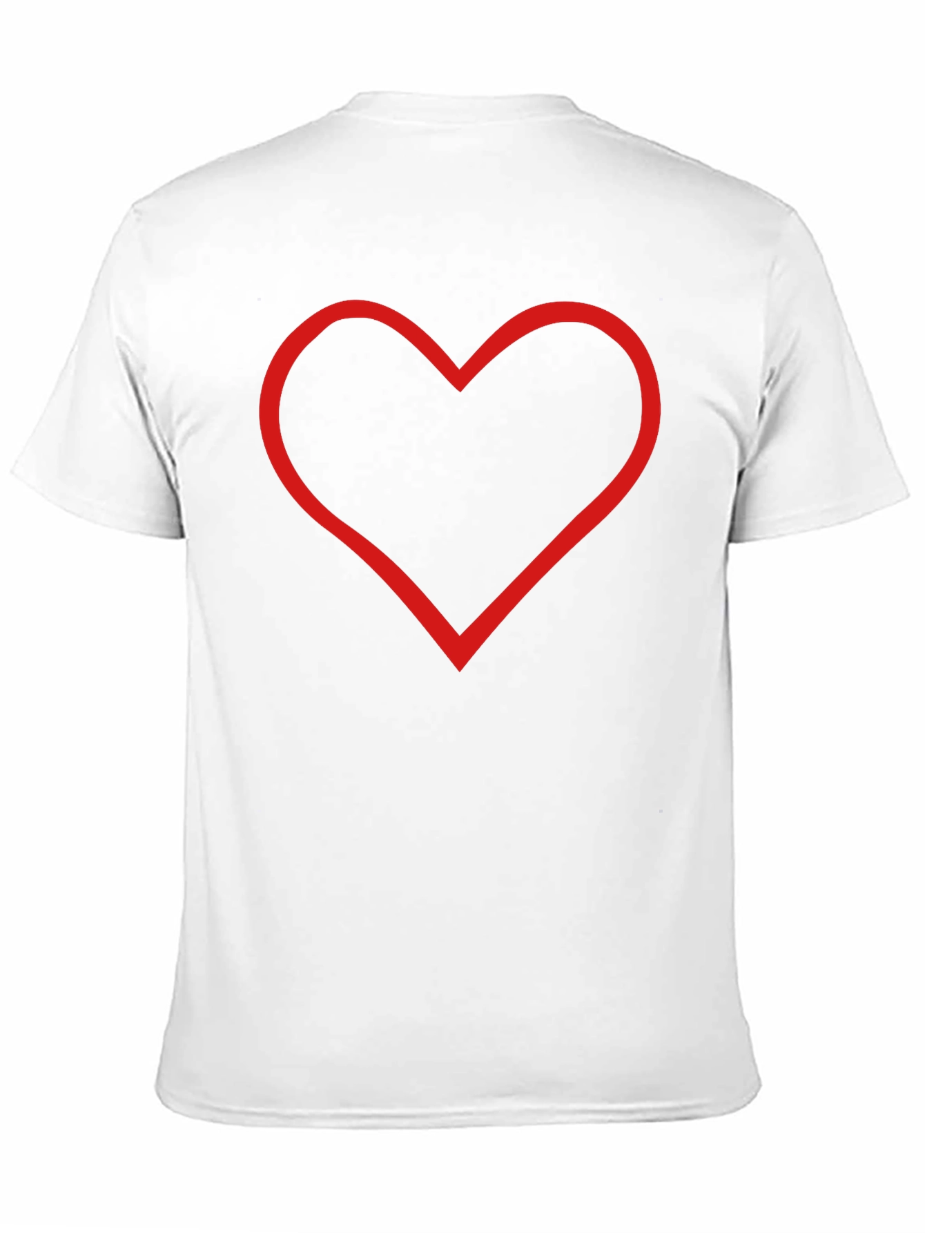 Heart Outline Black T-Shirt