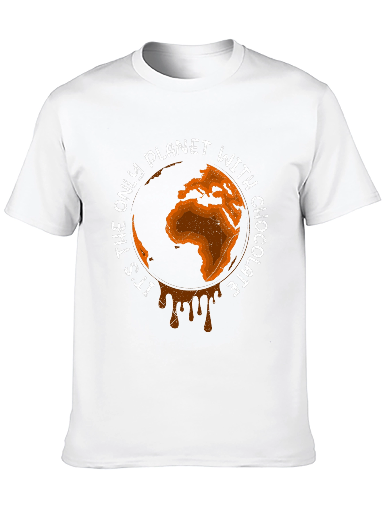 Chocolate Planet Graphic Tee - Earth Lovers Shirt