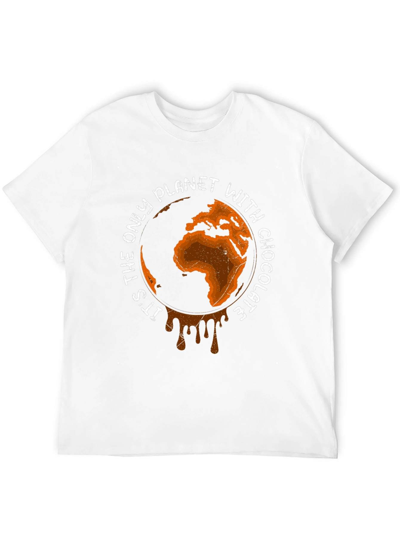 Chocolate Planet Graphic Tee - Earth Lovers Shirt