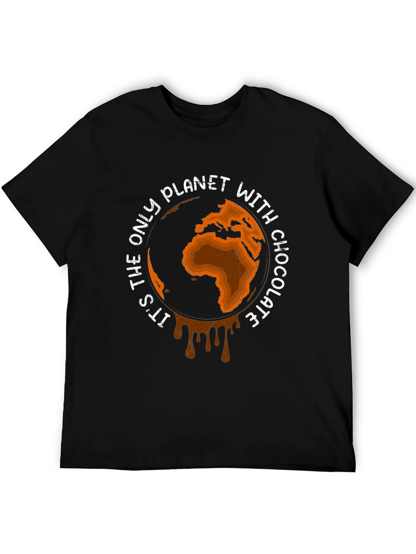 Chocolate Planet Graphic Tee - Earth Lovers Shirt