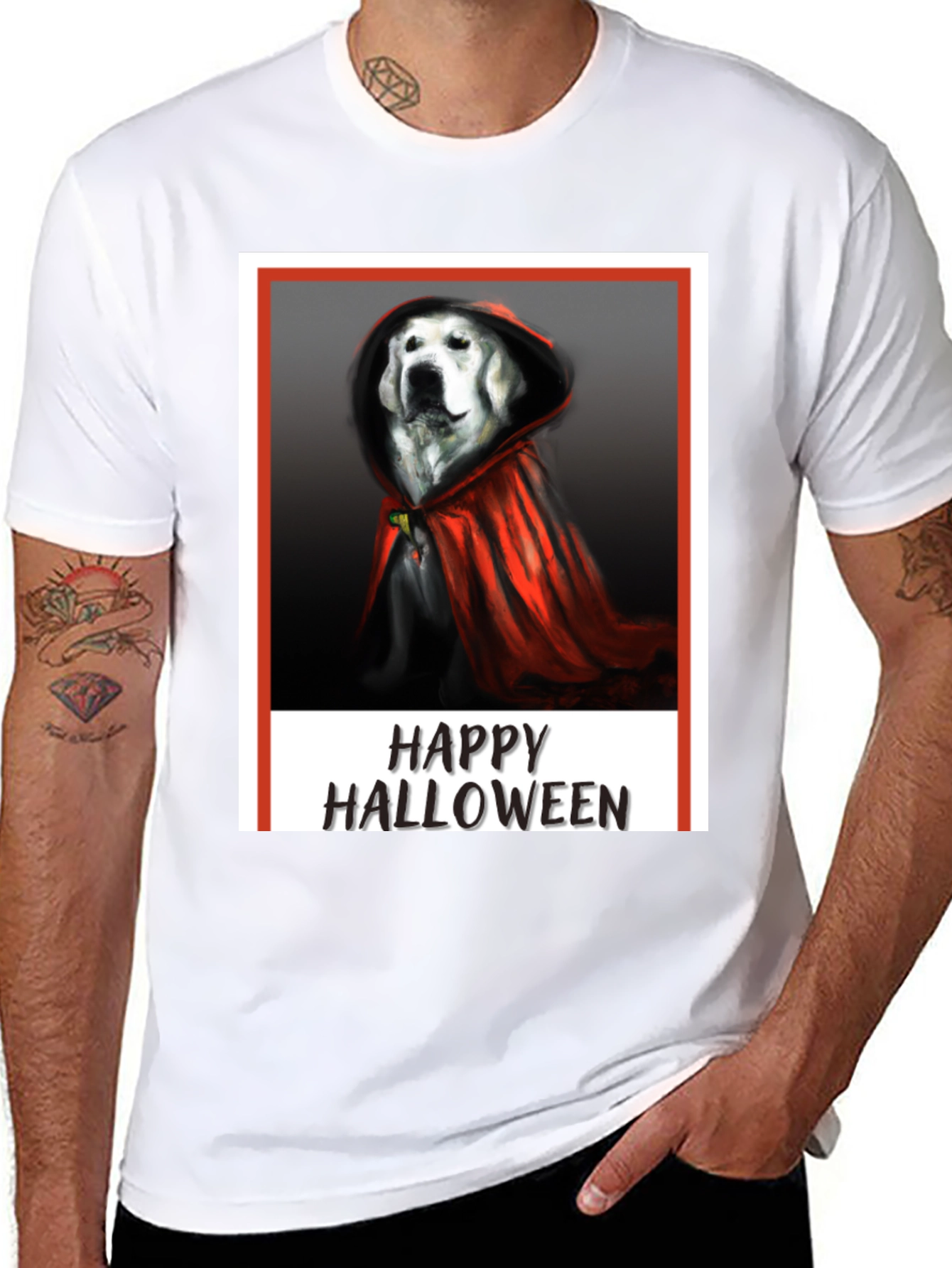 Happy Halloween Dog T-Shirt Costume Tee