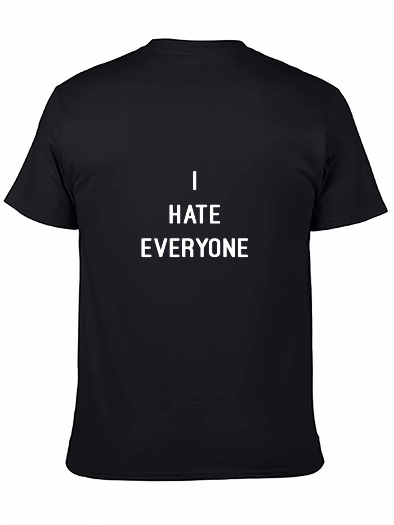 I Hate Everyone Graphic Tee - Black Cotton T-Shirt