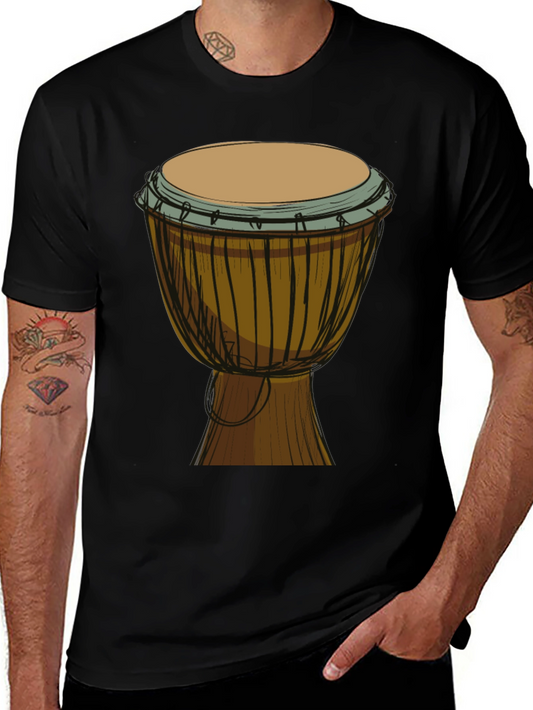 Djembe Drum Graphic Tee - Musical Shirt