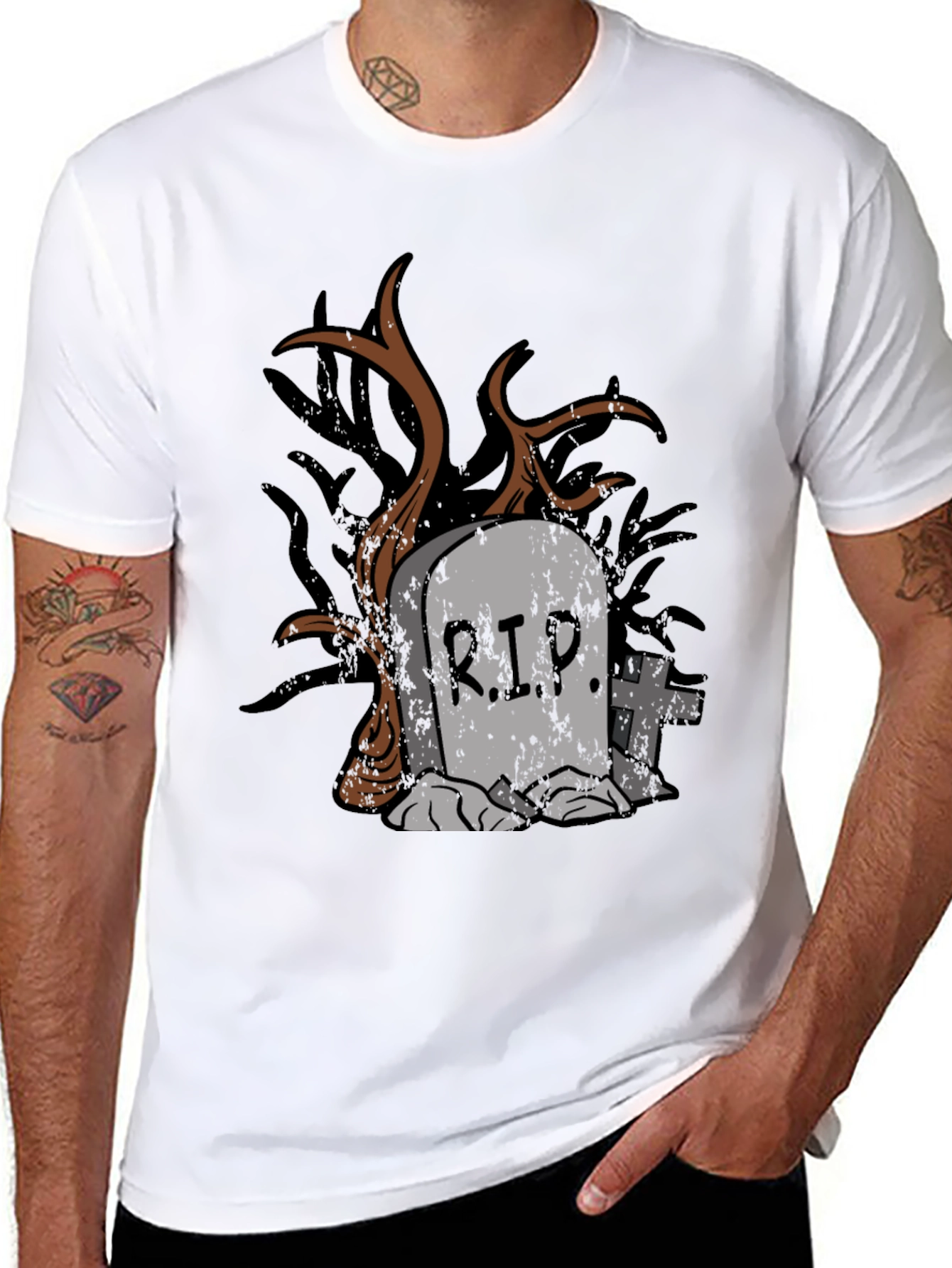 RIP Tombstone Graphic Tee