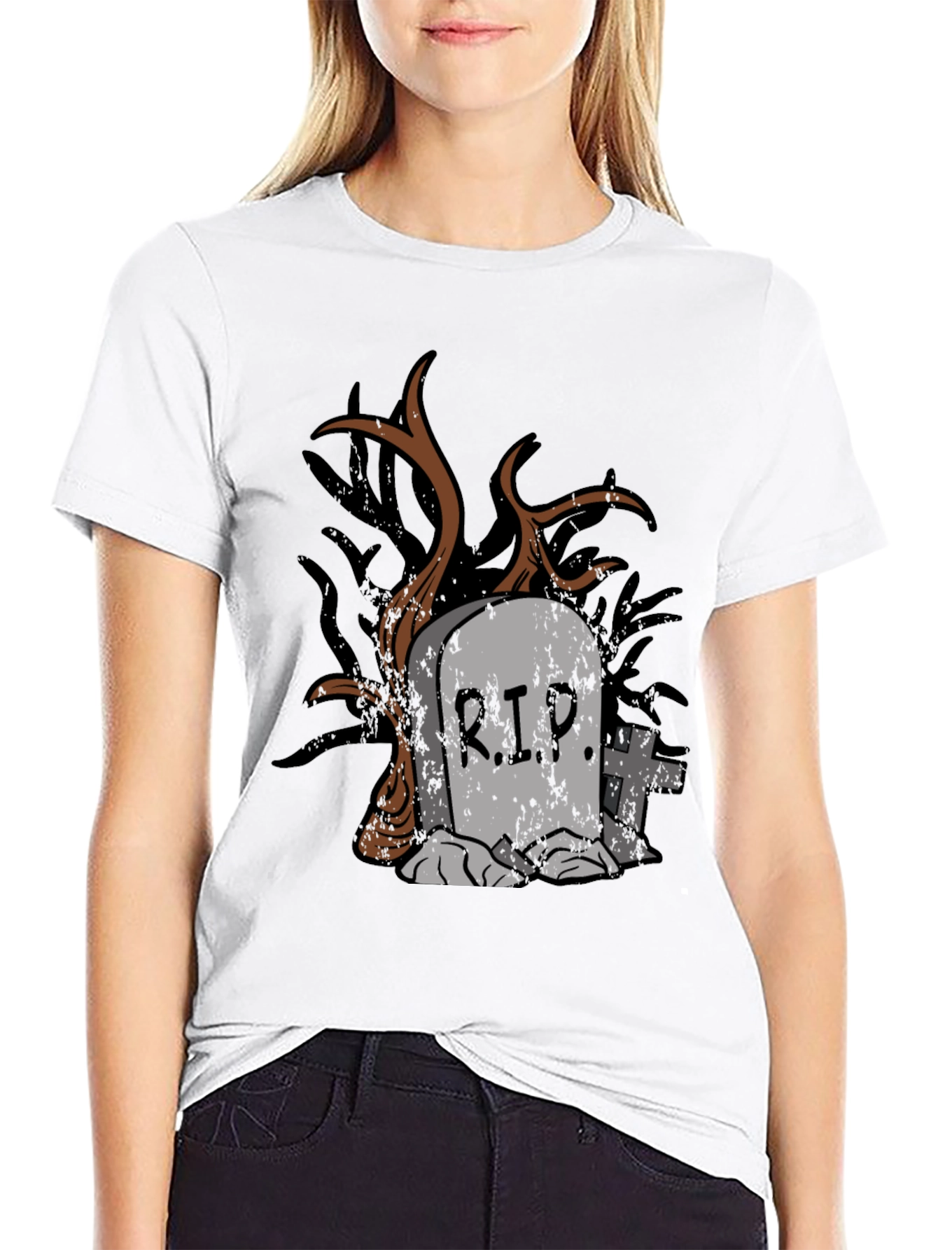 RIP Tombstone Graphic Tee