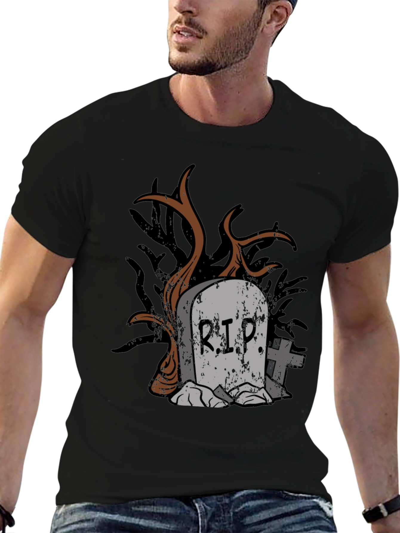 RIP Tombstone Graphic Tee