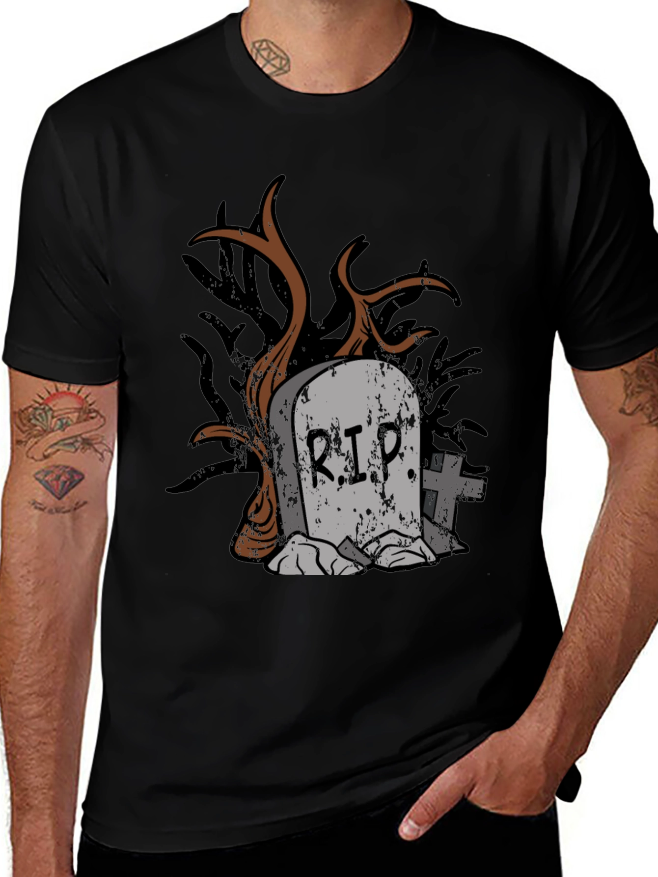 RIP Tombstone Graphic Tee