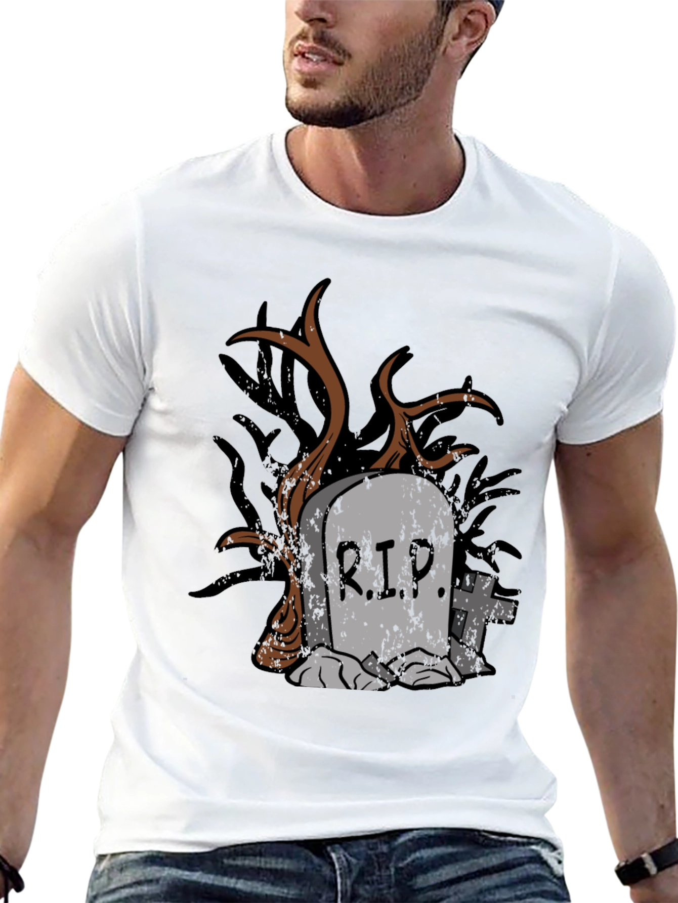 RIP Tombstone Graphic Tee