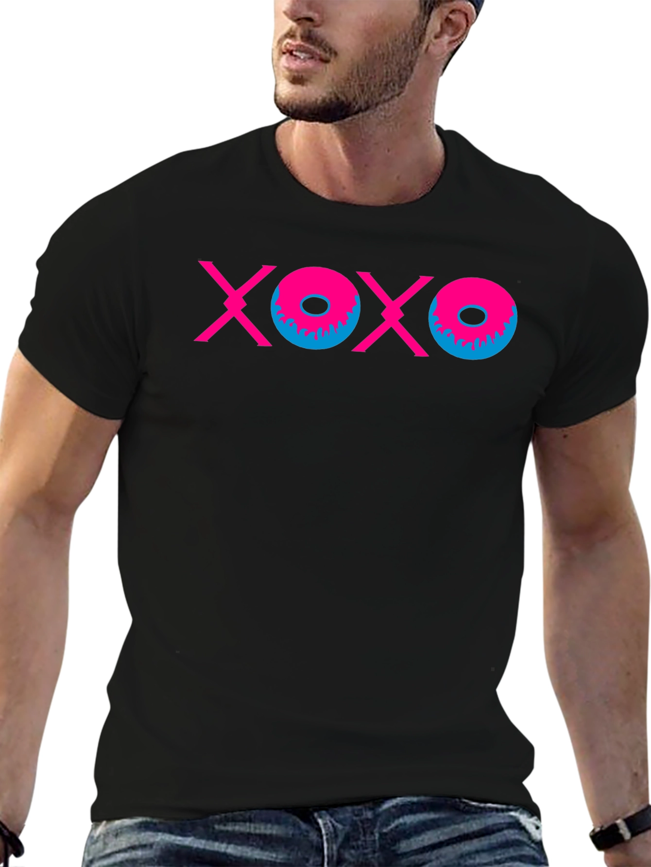 XOXO Graphic Tee - Trendy Hugs & Kisses T-Shirt
